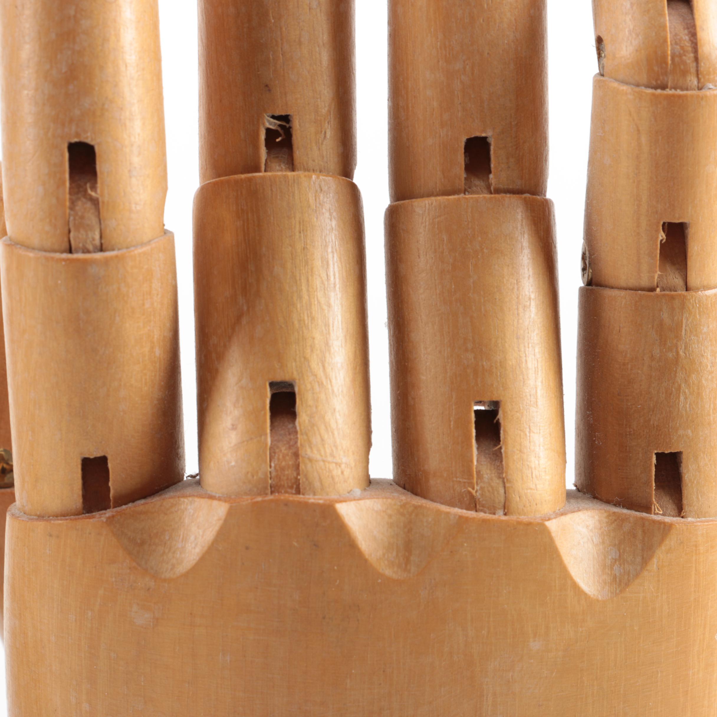 Pair of Wooden Mannequin Hands