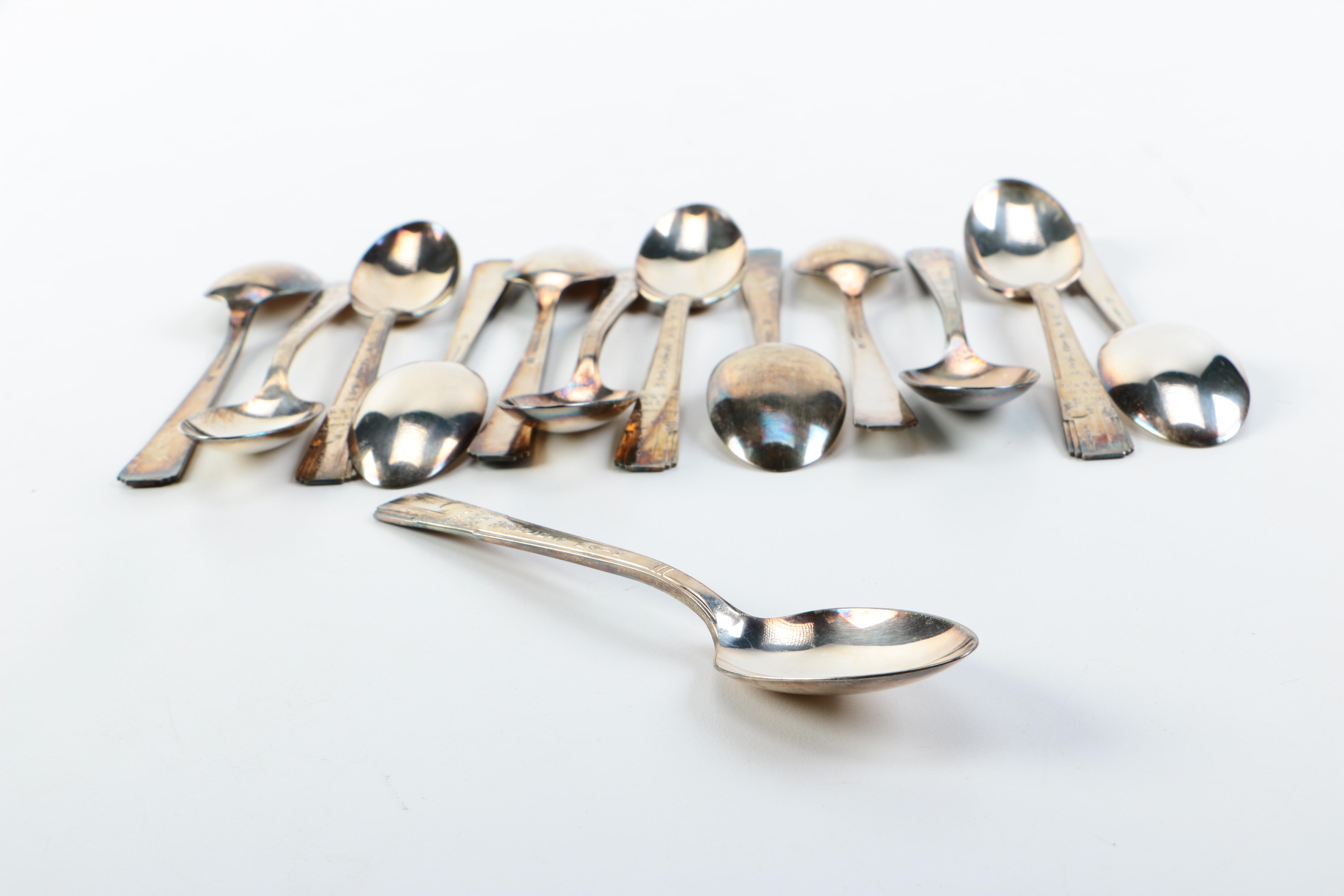 1939 World's Fair Silver-Plated Spoon Collection