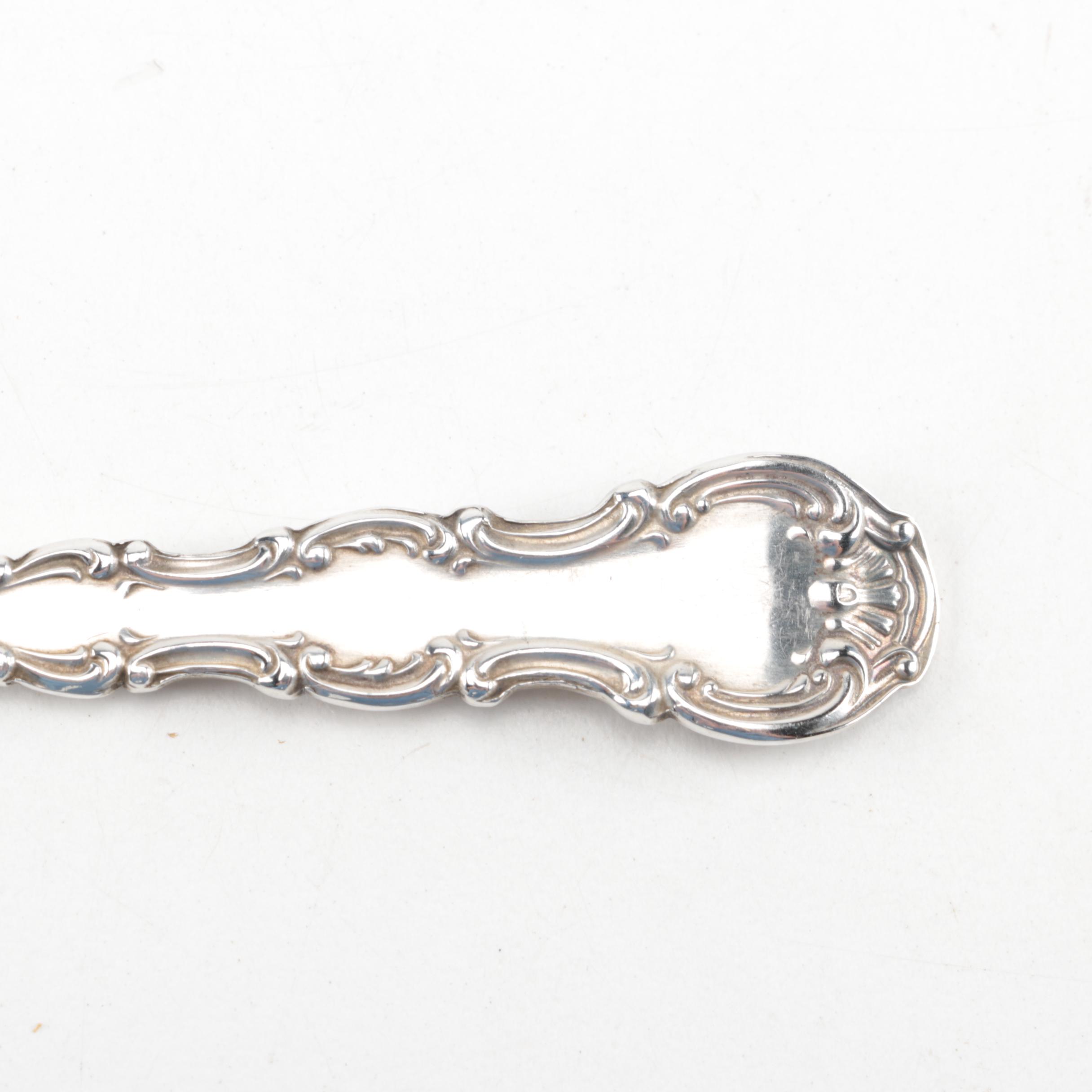 Gorham "Strasbourg" Sterling Silver Cocktail Fork and Lemon Fork