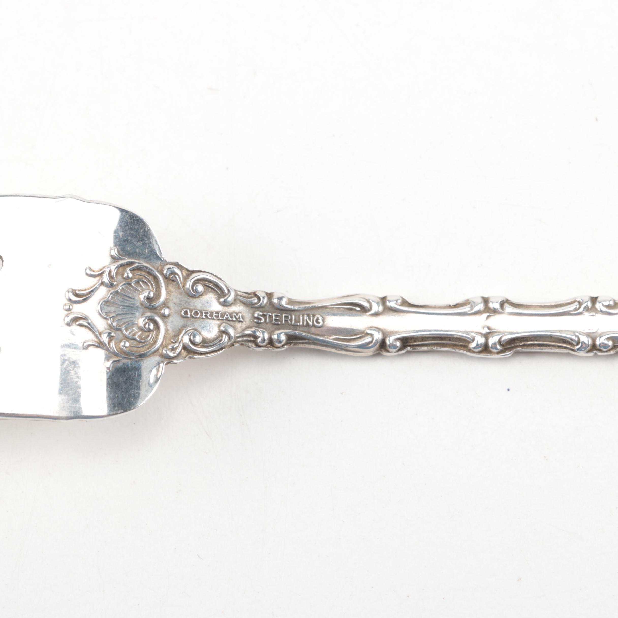 Gorham "Strasbourg" Sterling Silver Cocktail Fork and Lemon Fork