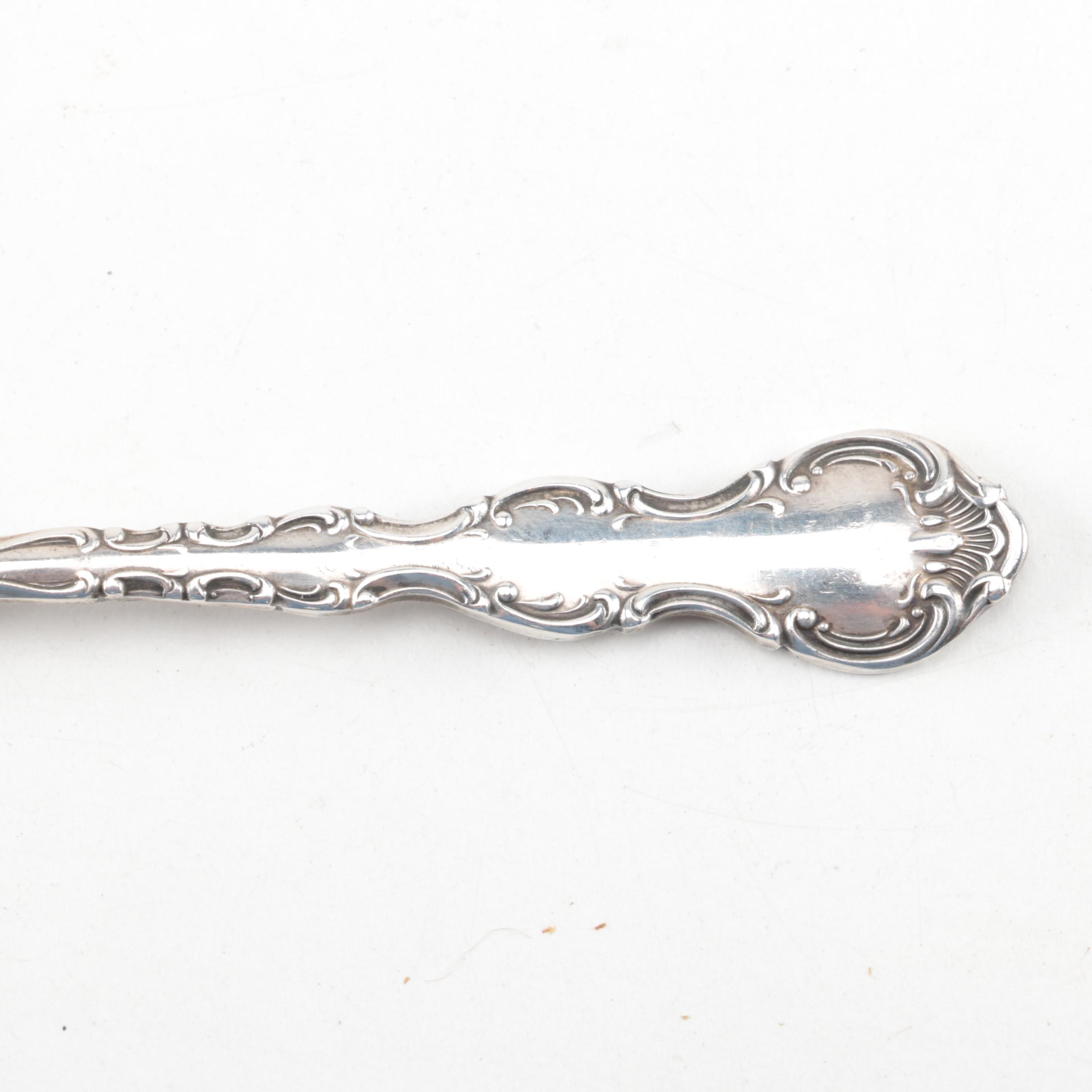 Gorham "Strasbourg" Sterling Silver Cocktail Fork and Lemon Fork