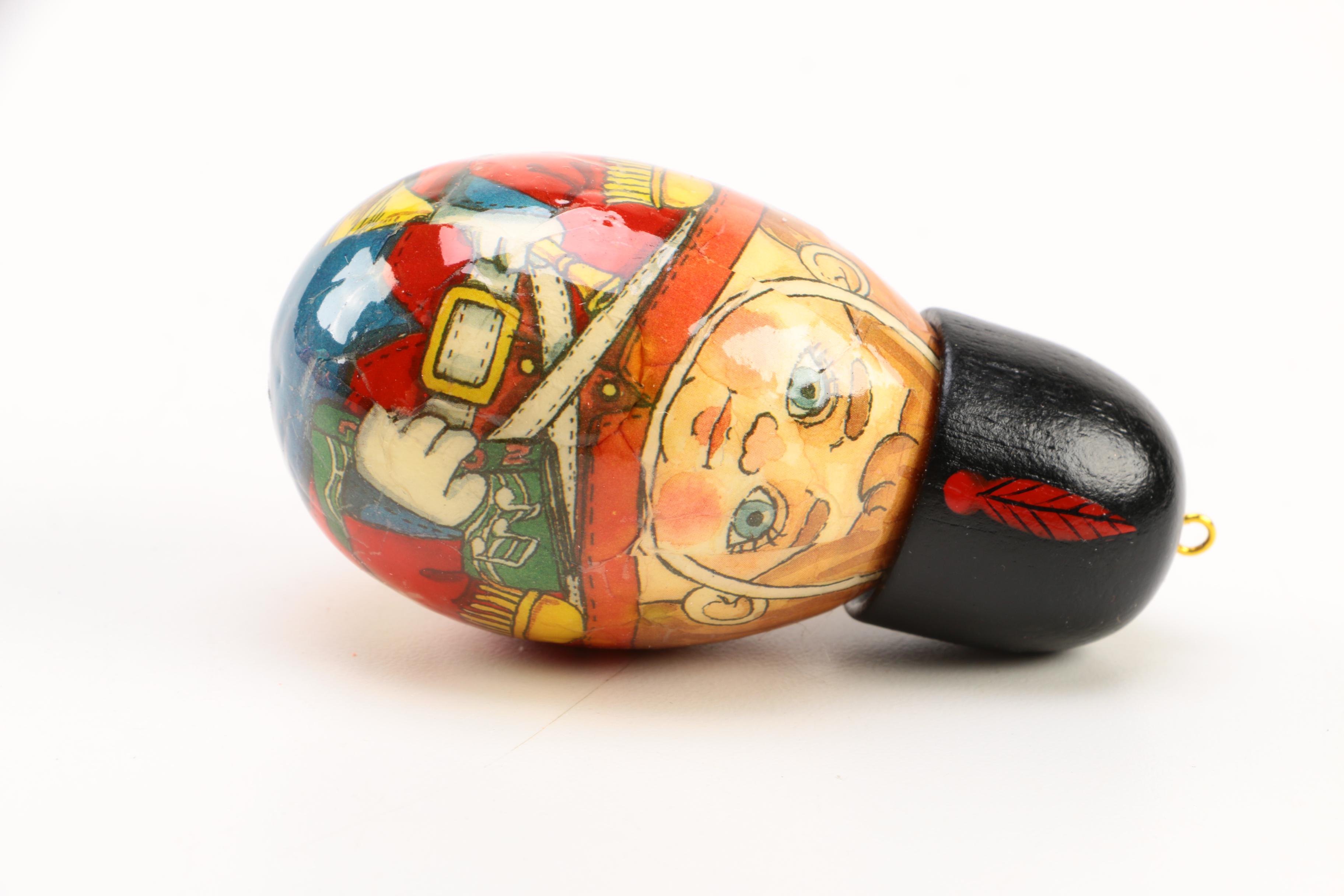 A Collection of Vintage 'Shiny Brite'-Style Tree Ornaments