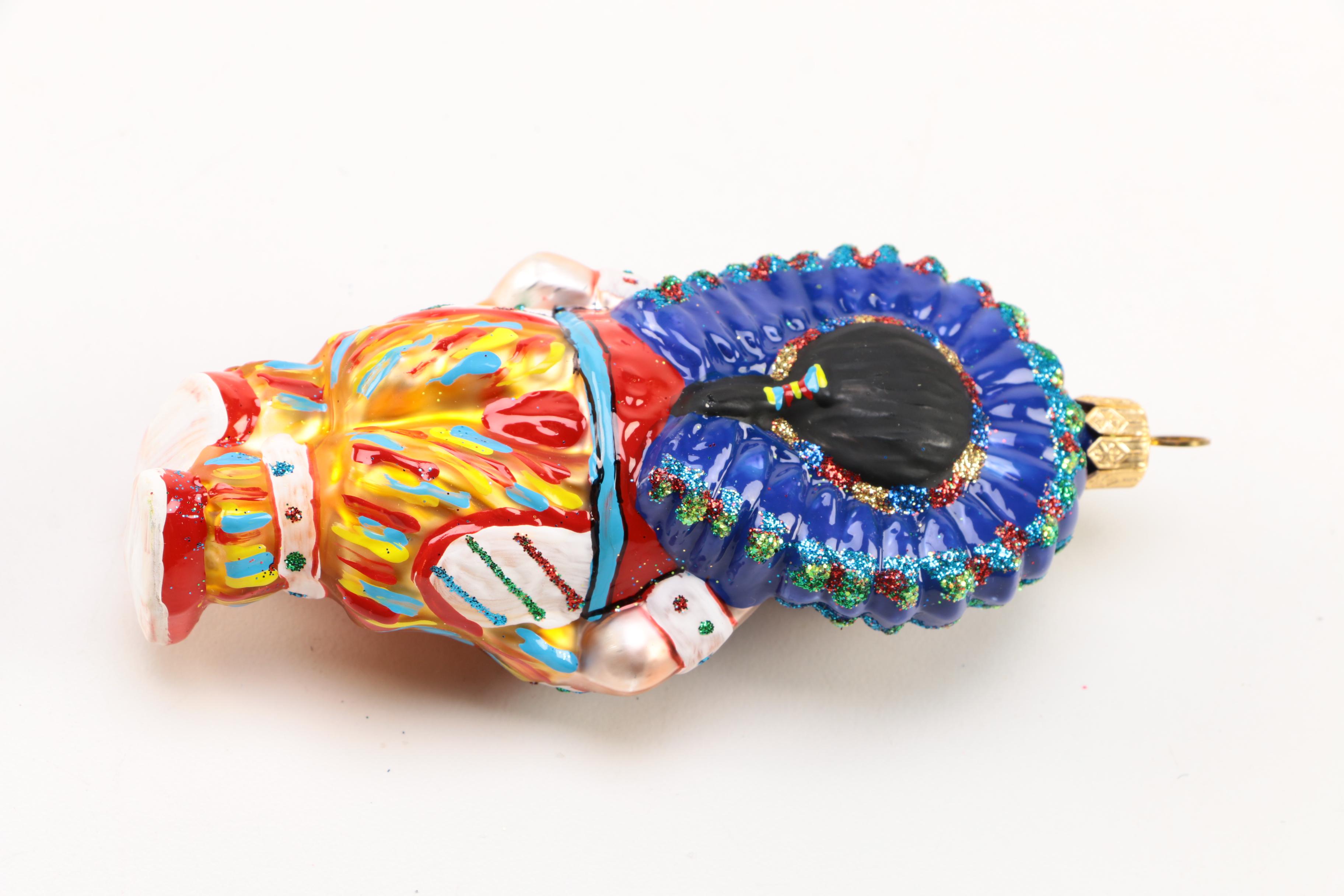 A Collection of Vintage 'Shiny Brite'-Style Tree Ornaments