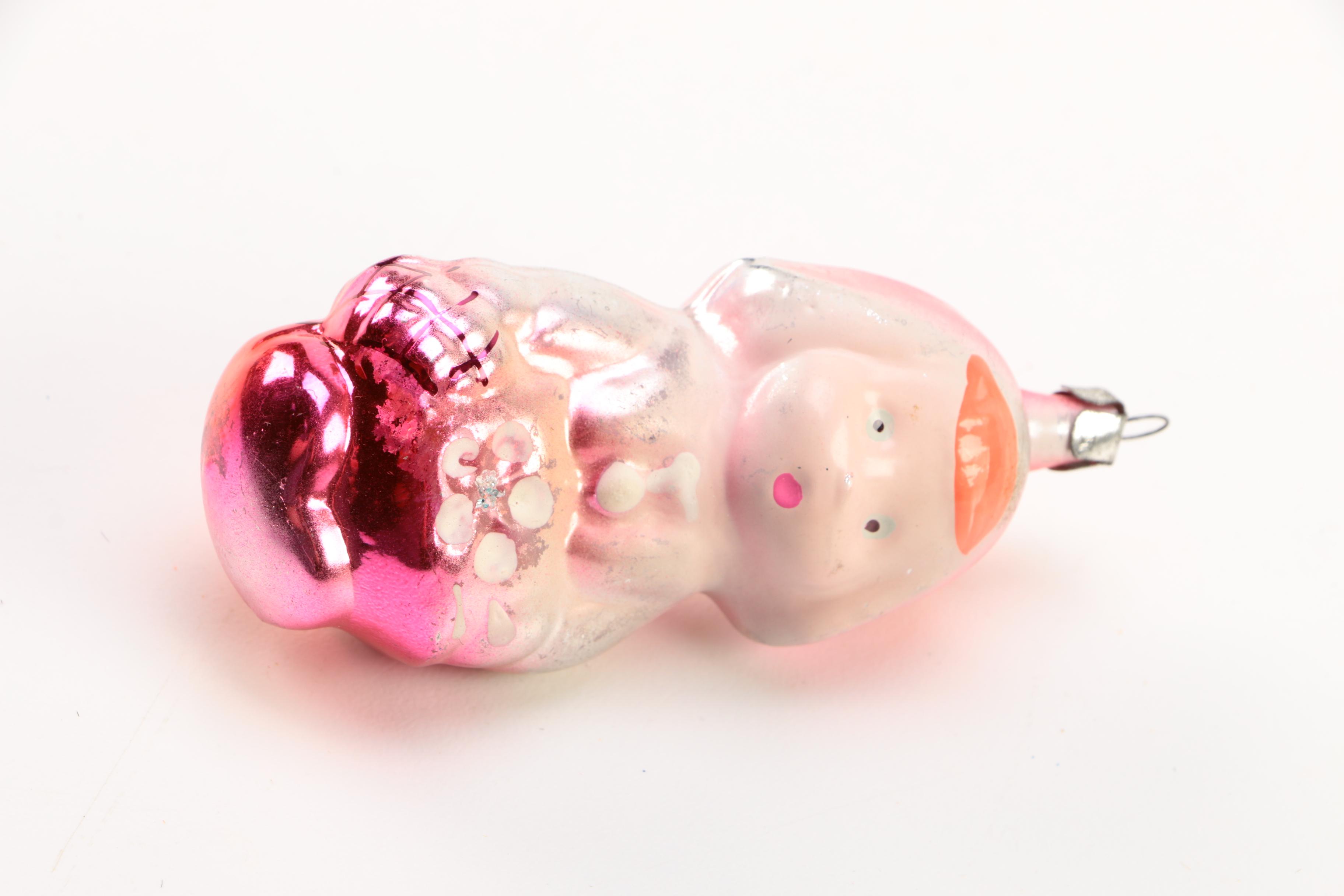 A Collection of Vintage 'Shiny Brite'-Style Tree Ornaments