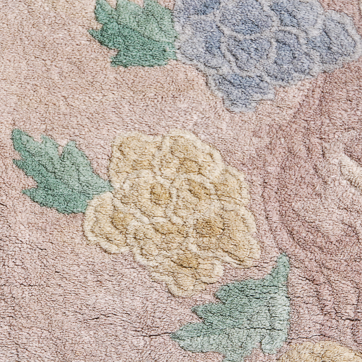 Hand-Knotted Floral Oval Rug