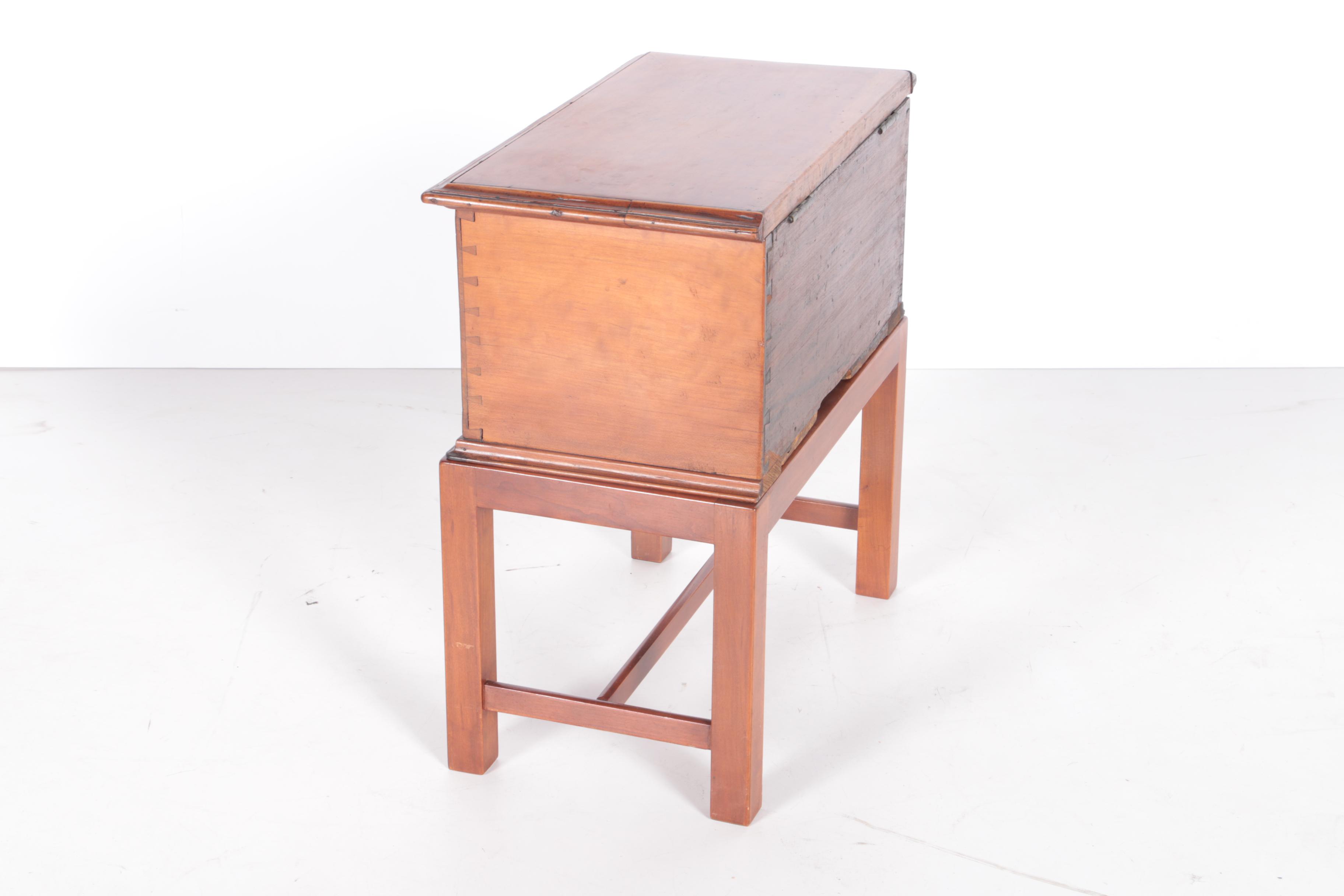 Antique Cherry Cellarette on Stand, 19th Century and Later