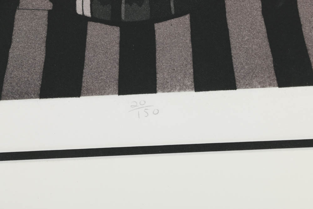 Sherrie Wolf Signed Limited Edition Aquatint Etching "Bouquet of Anthuriums"