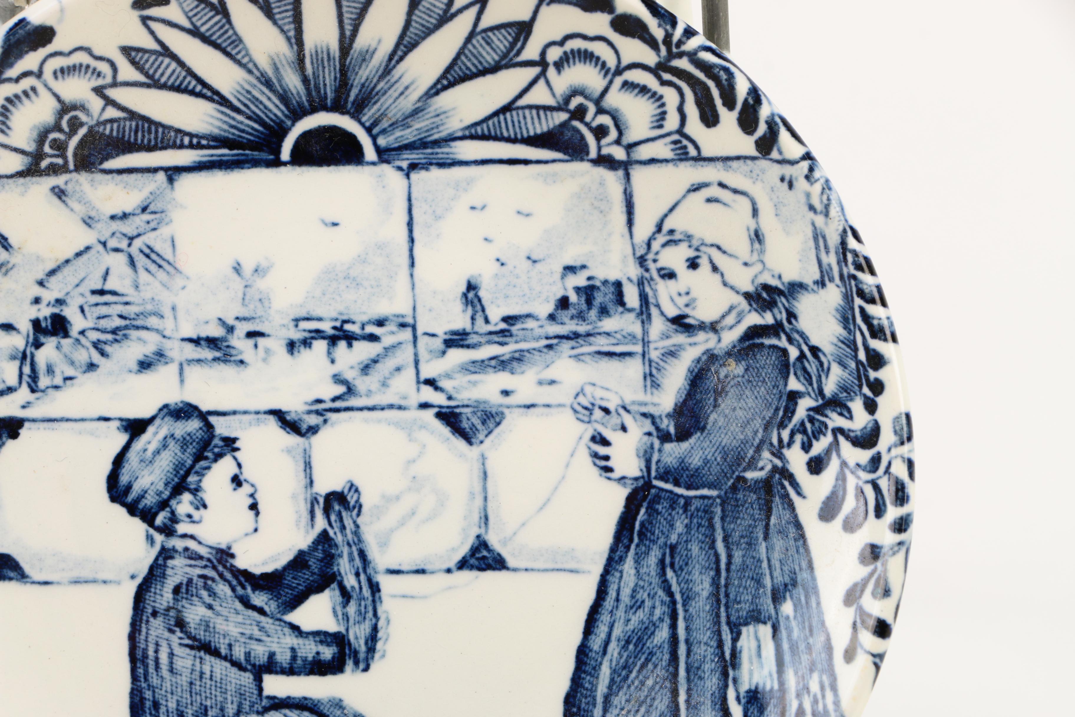 Boch Delft Plates With Dutch Scenes