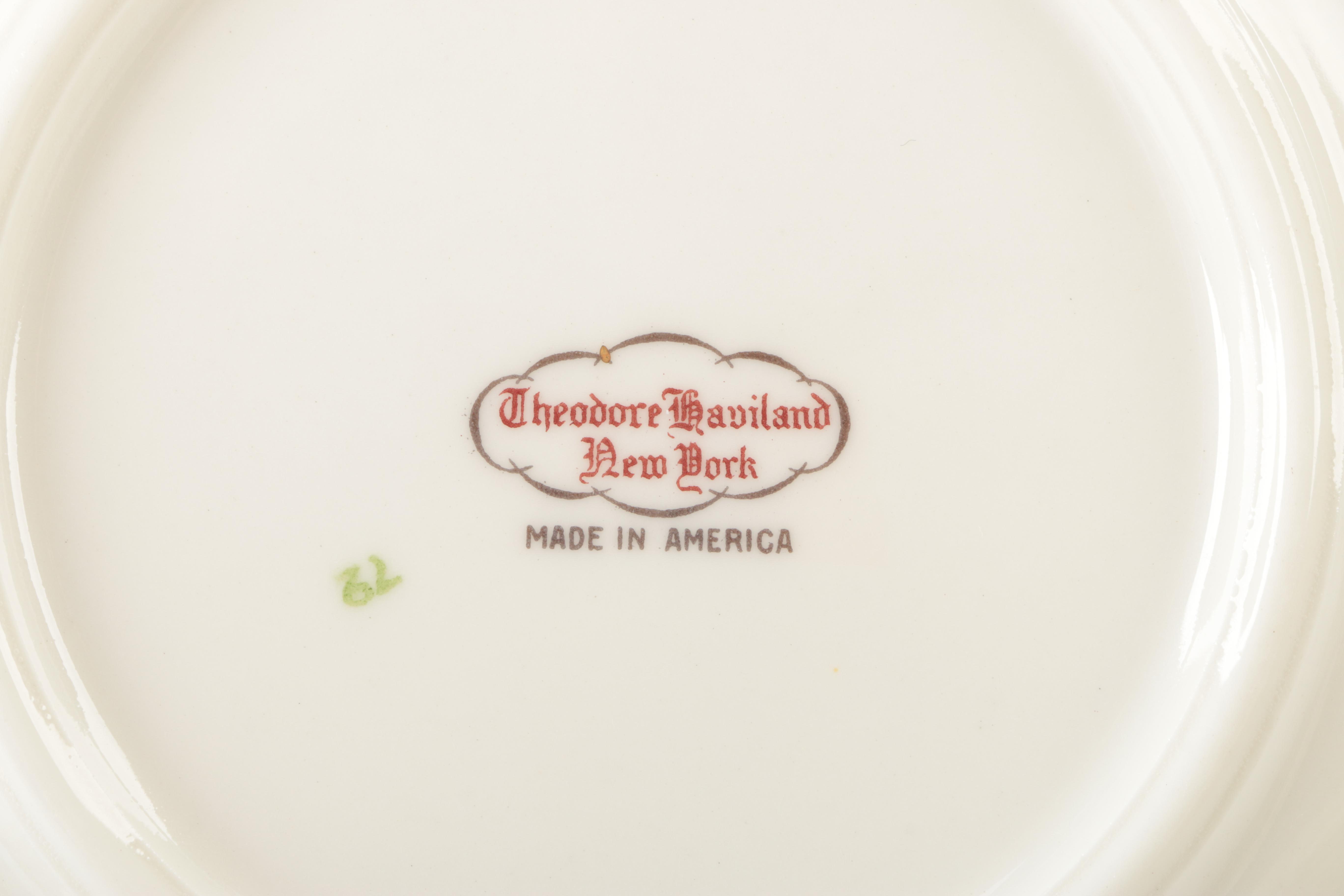 Theodore Haviland New York Porcelain Dinnerware Set