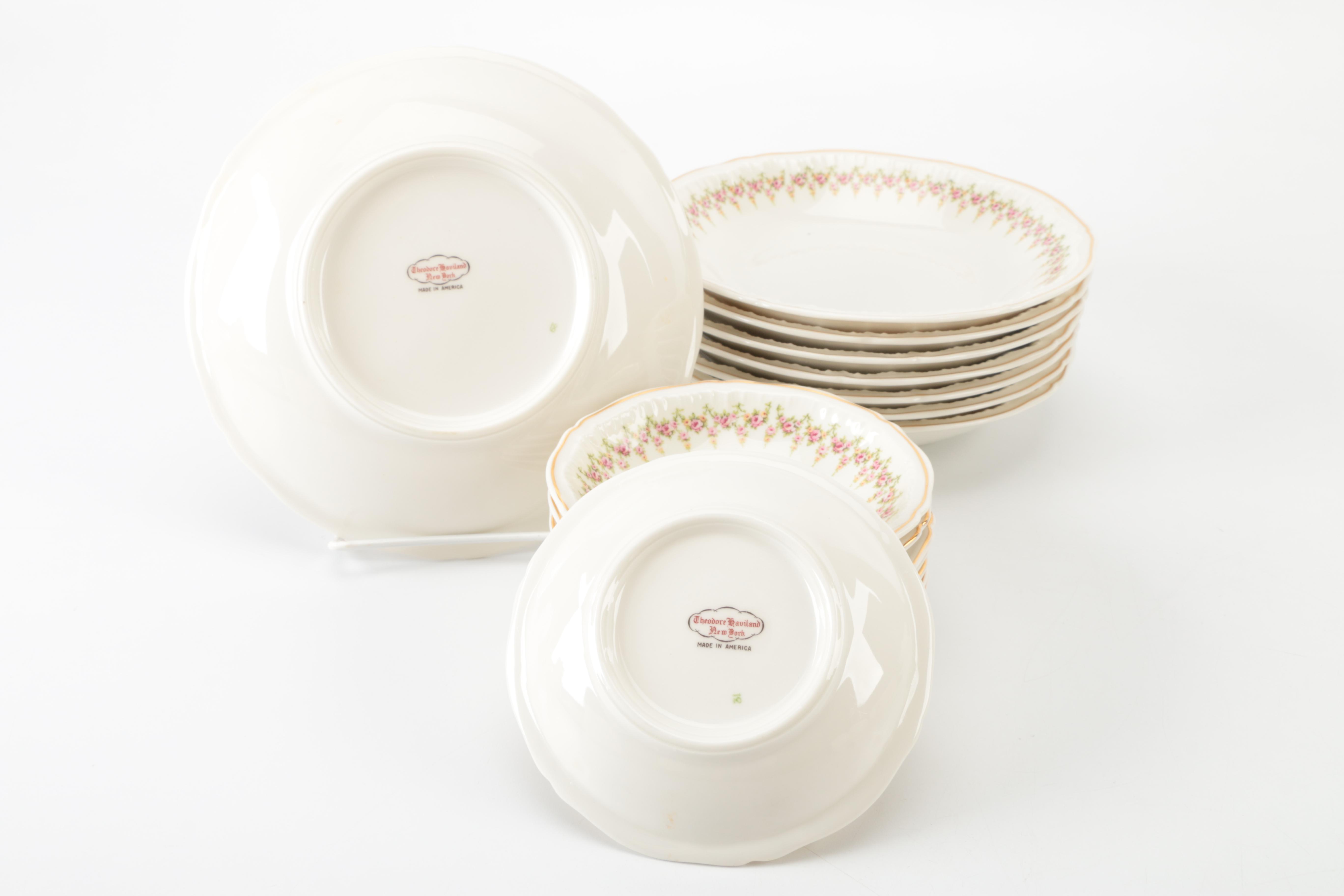 Theodore Haviland New York Porcelain Dinnerware Set