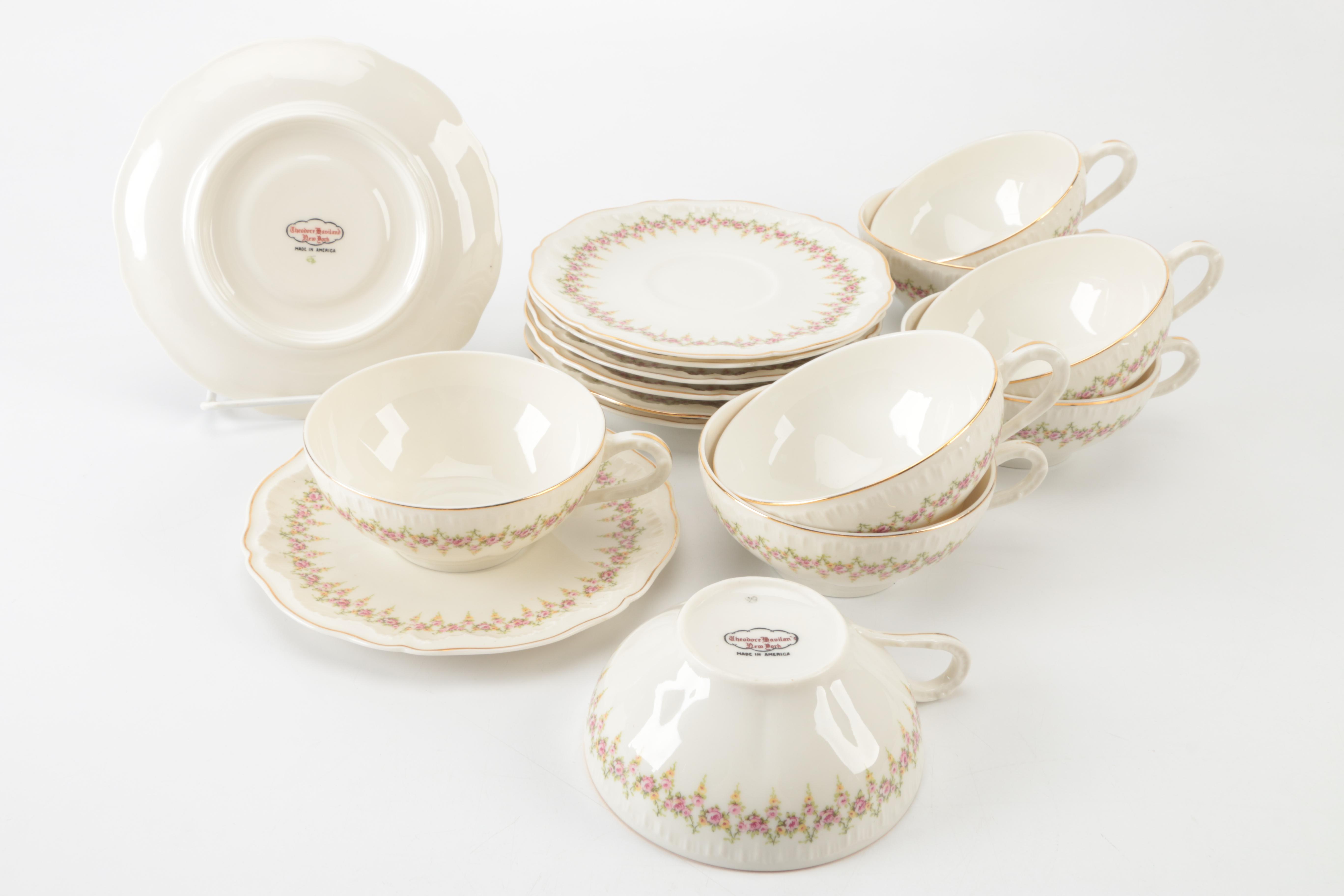 Theodore Haviland New York Porcelain Dinnerware Set