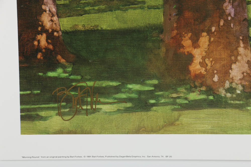 After Bart Forbes Pair of Signed Offset Lithographs on Paper