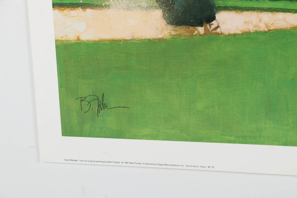 After Bart Forbes Pair of Signed Offset Lithographs on Paper