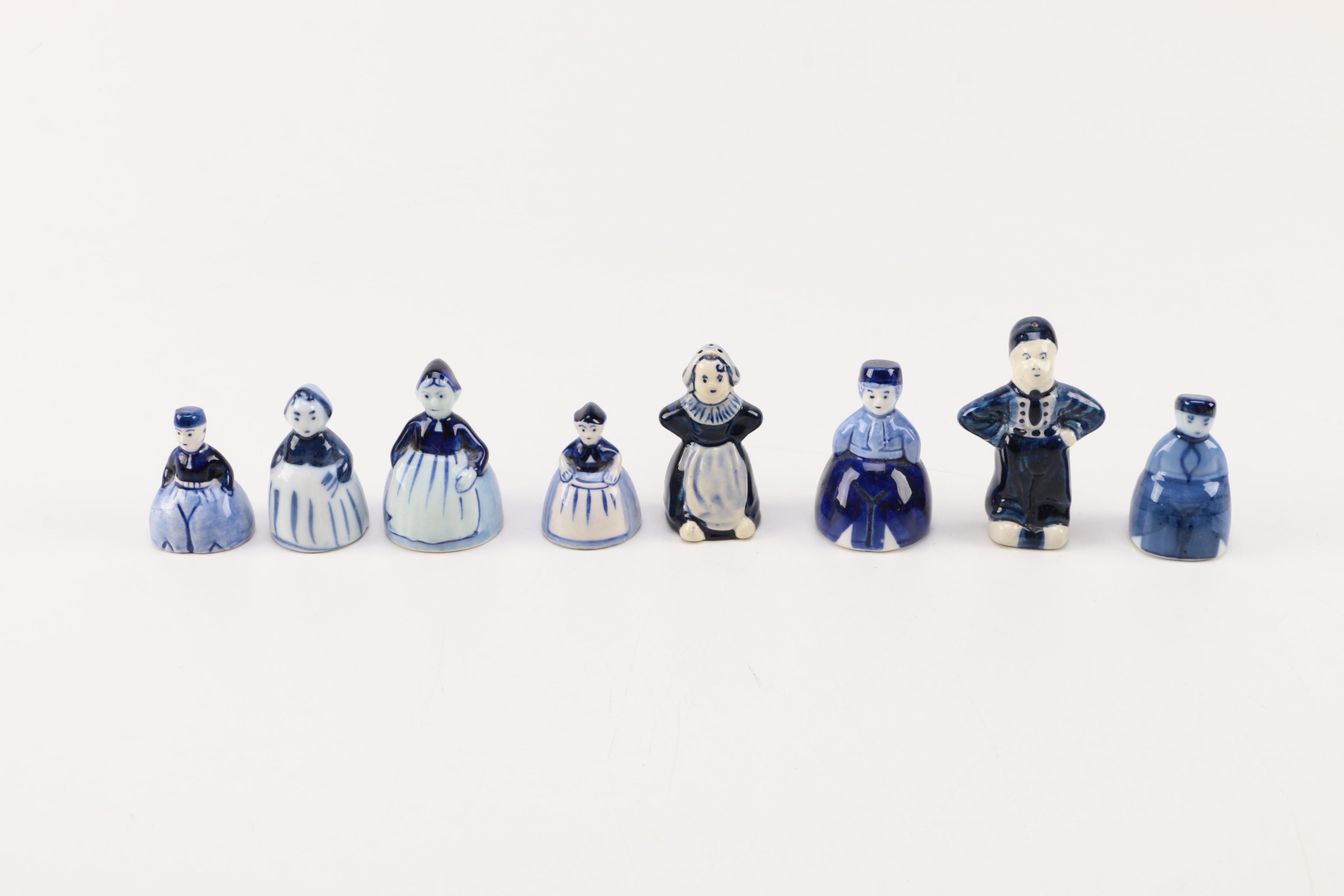 Delft Blue Ceramic Figurines