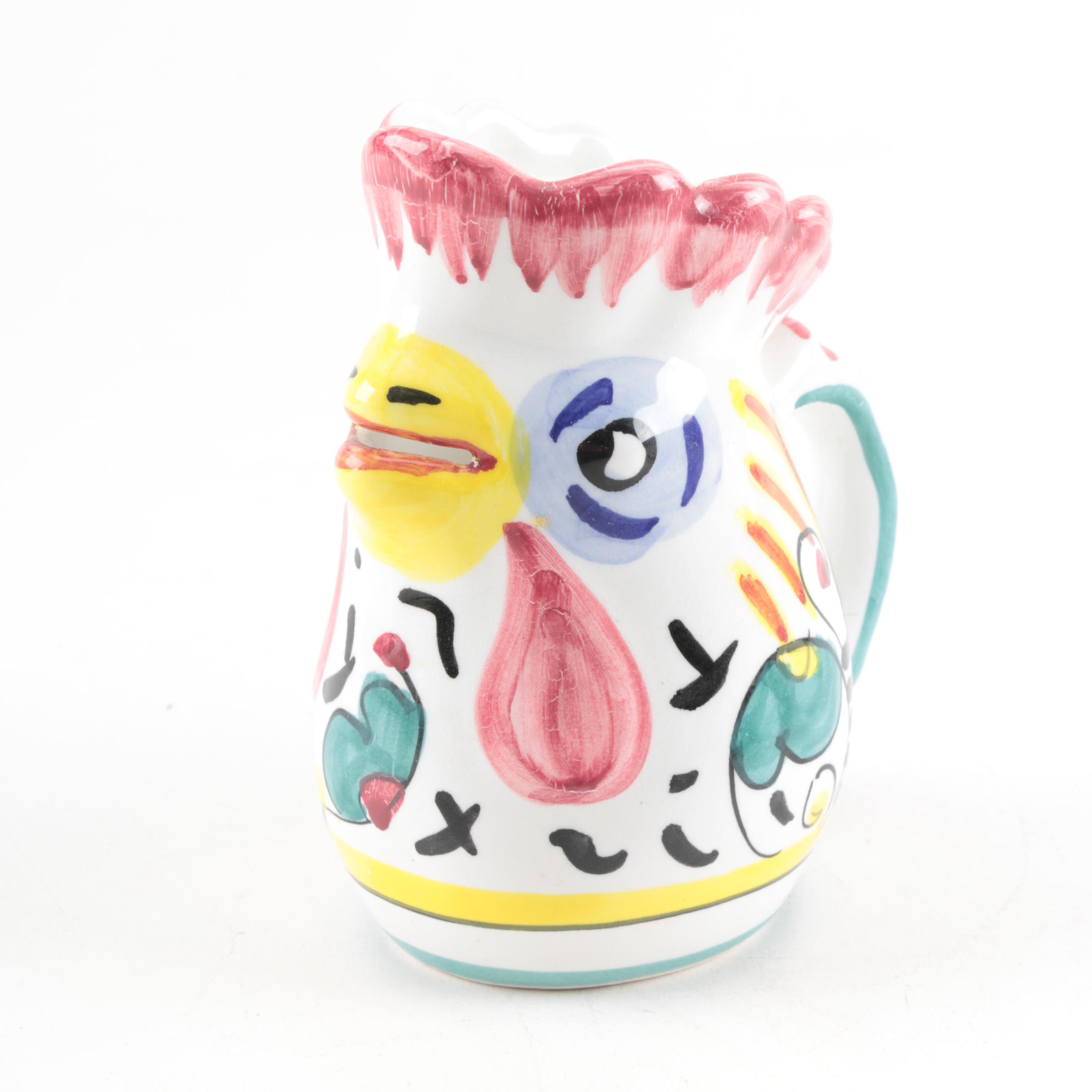 Collection of Italian Rooster Pitchers