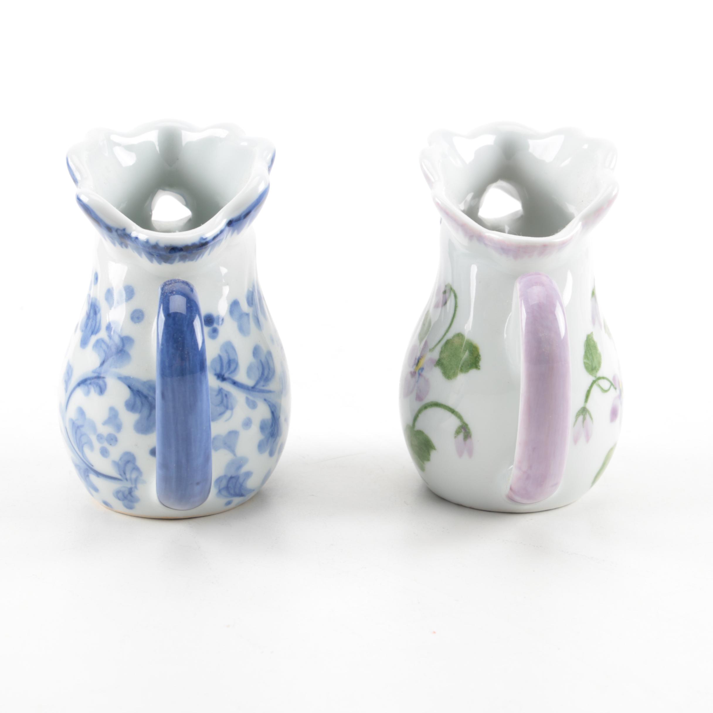 Collection of Italian Rooster Pitchers