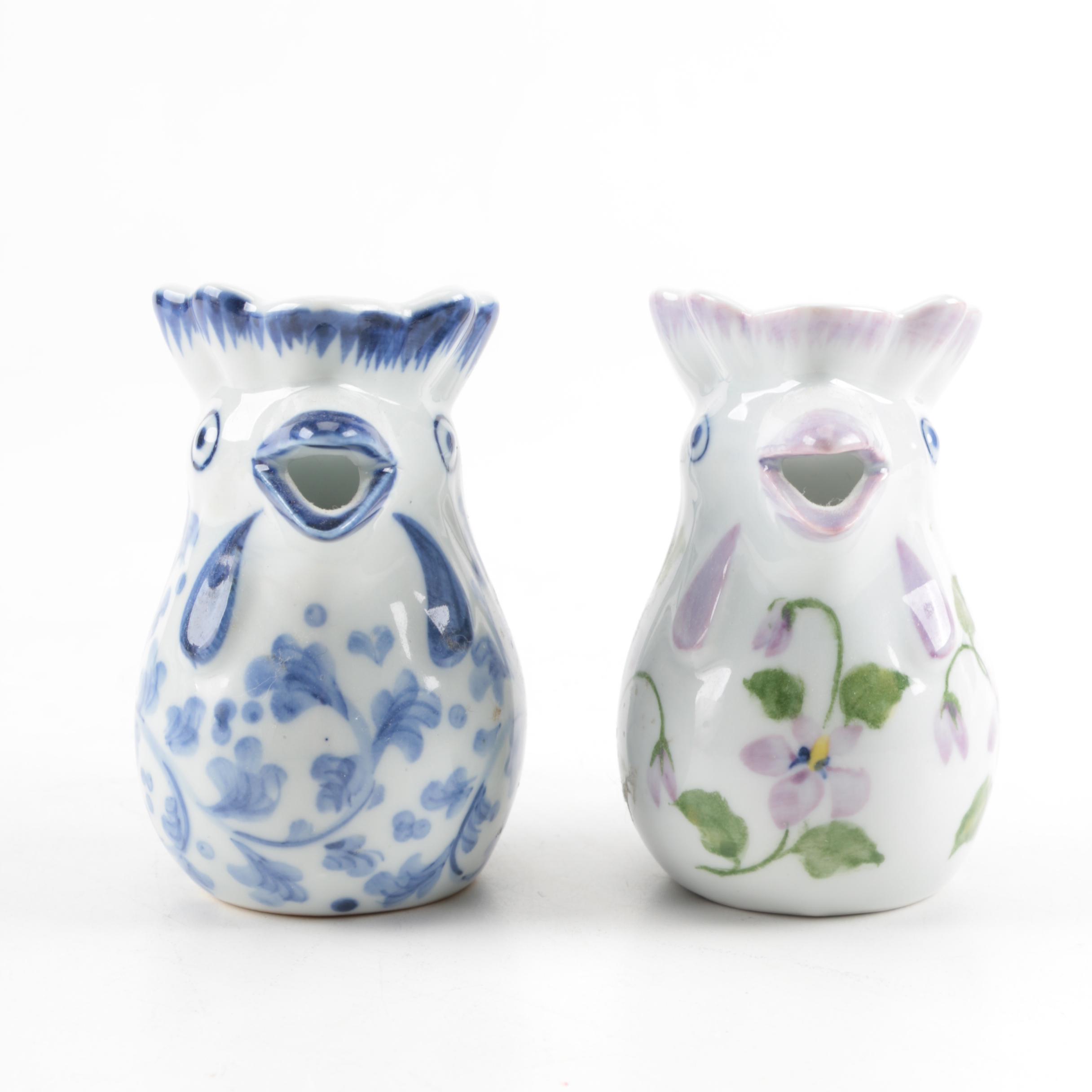 Collection of Italian Rooster Pitchers