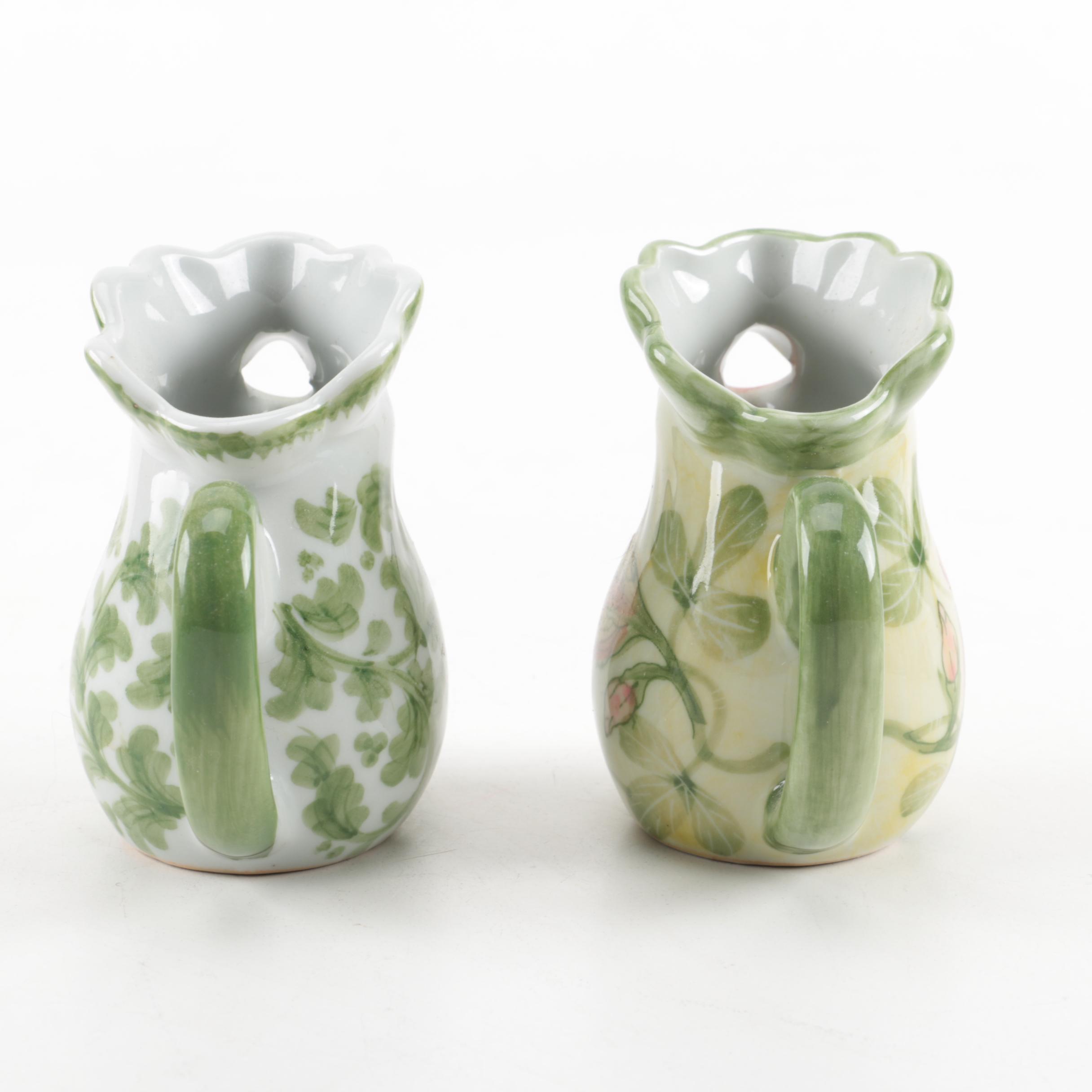 Collection of Italian Rooster Pitchers