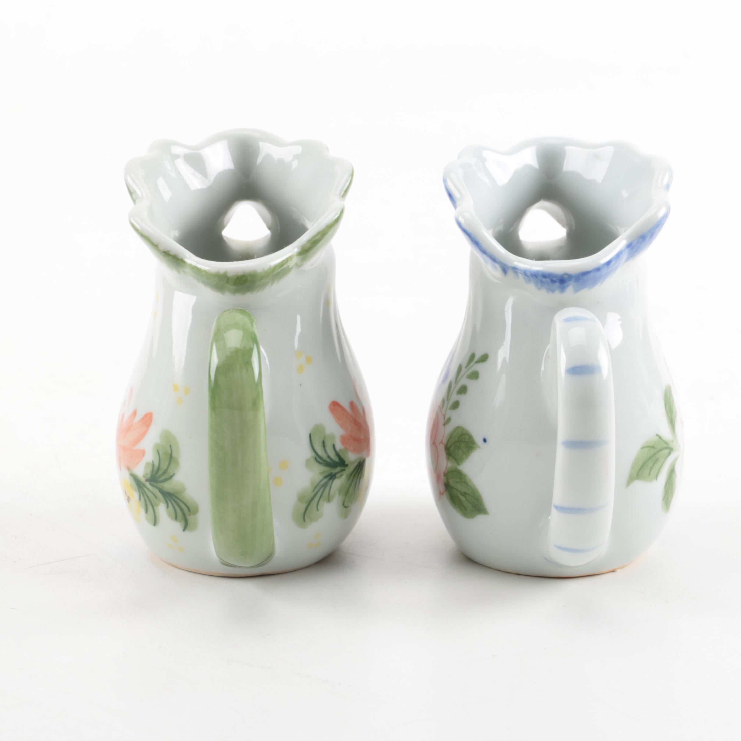 Collection of Italian Rooster Pitchers