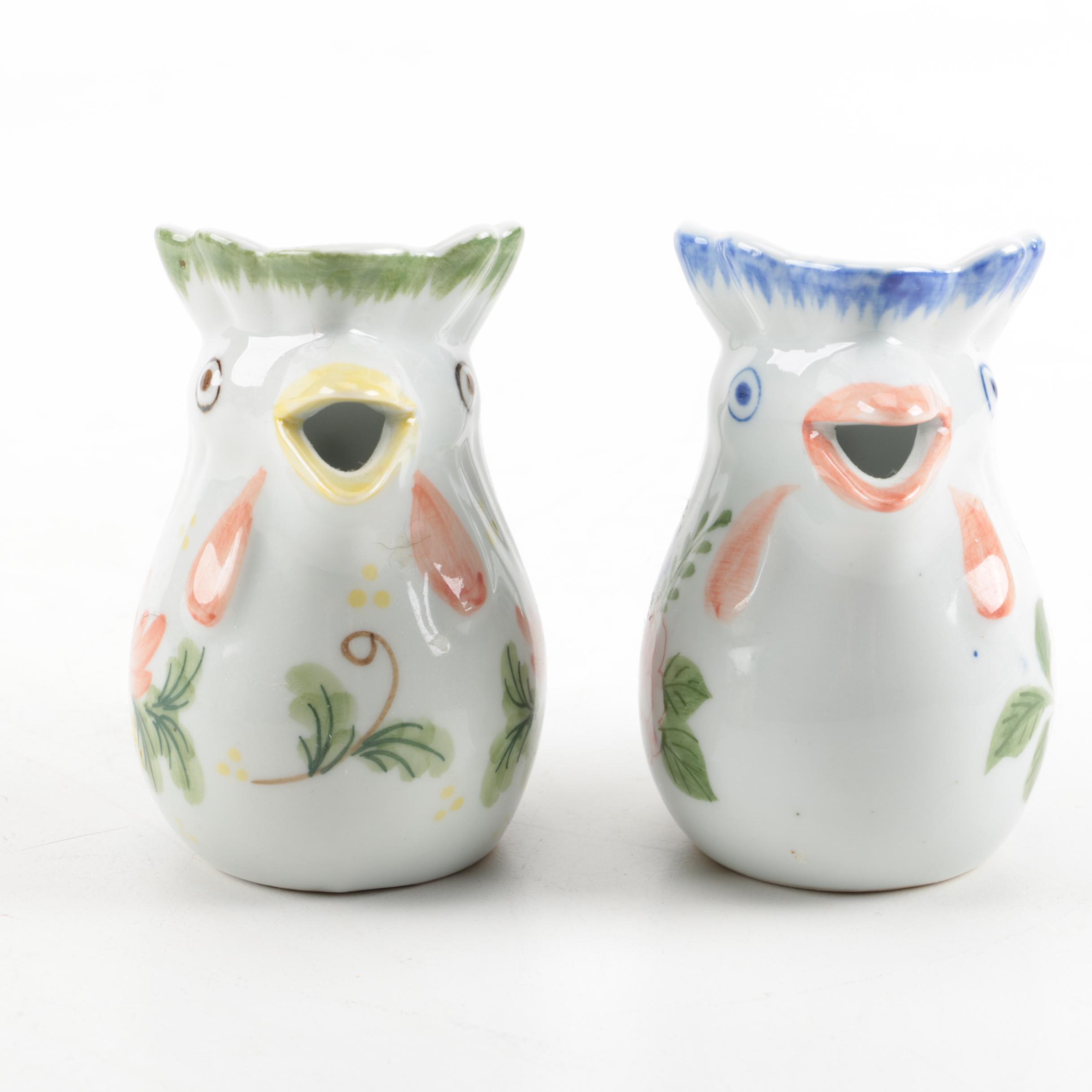 Collection of Italian Rooster Pitchers