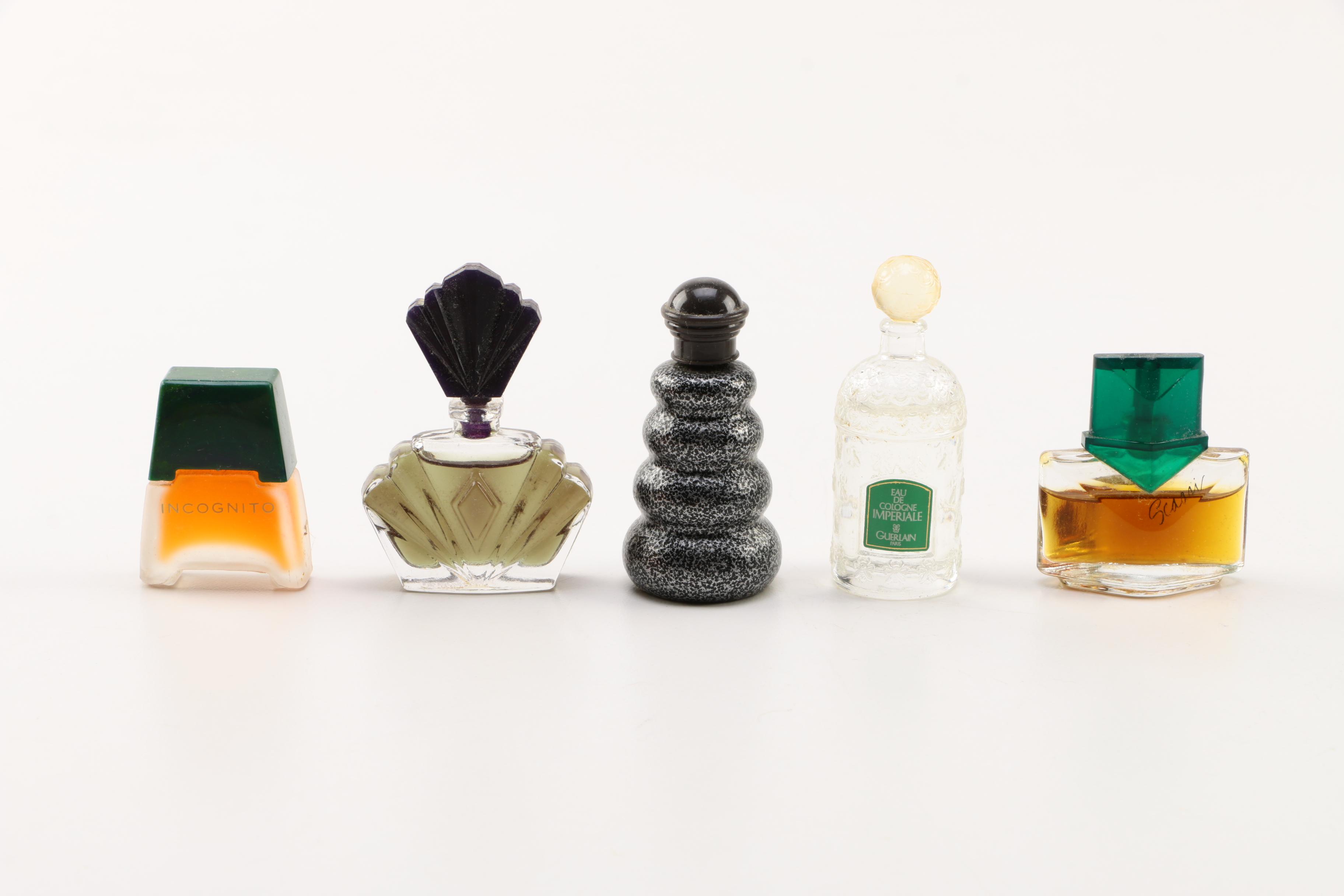 Miniature Perfumes Including Shalimar and Salvador Dali