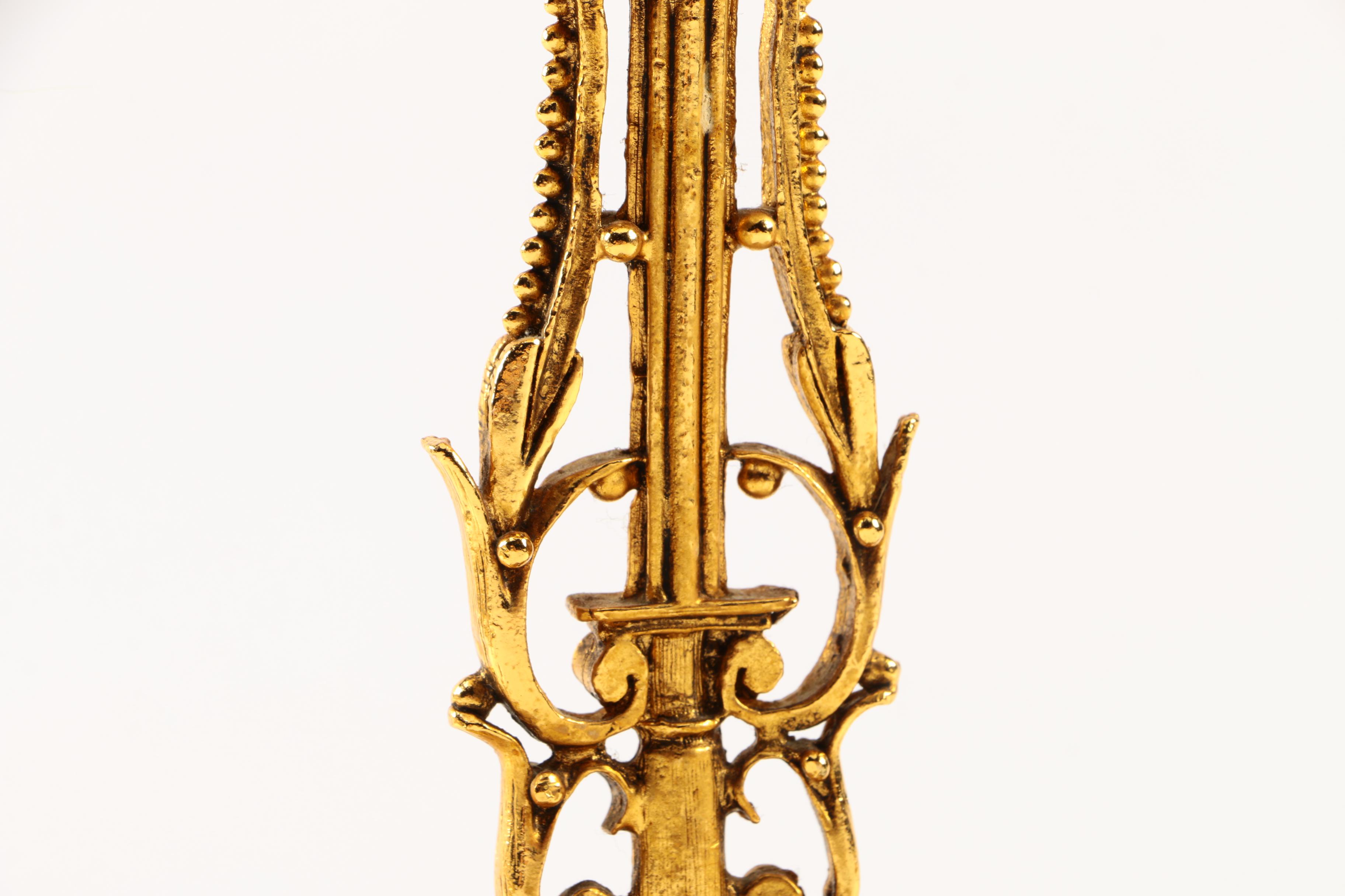 Gold Oval Mirror Trays