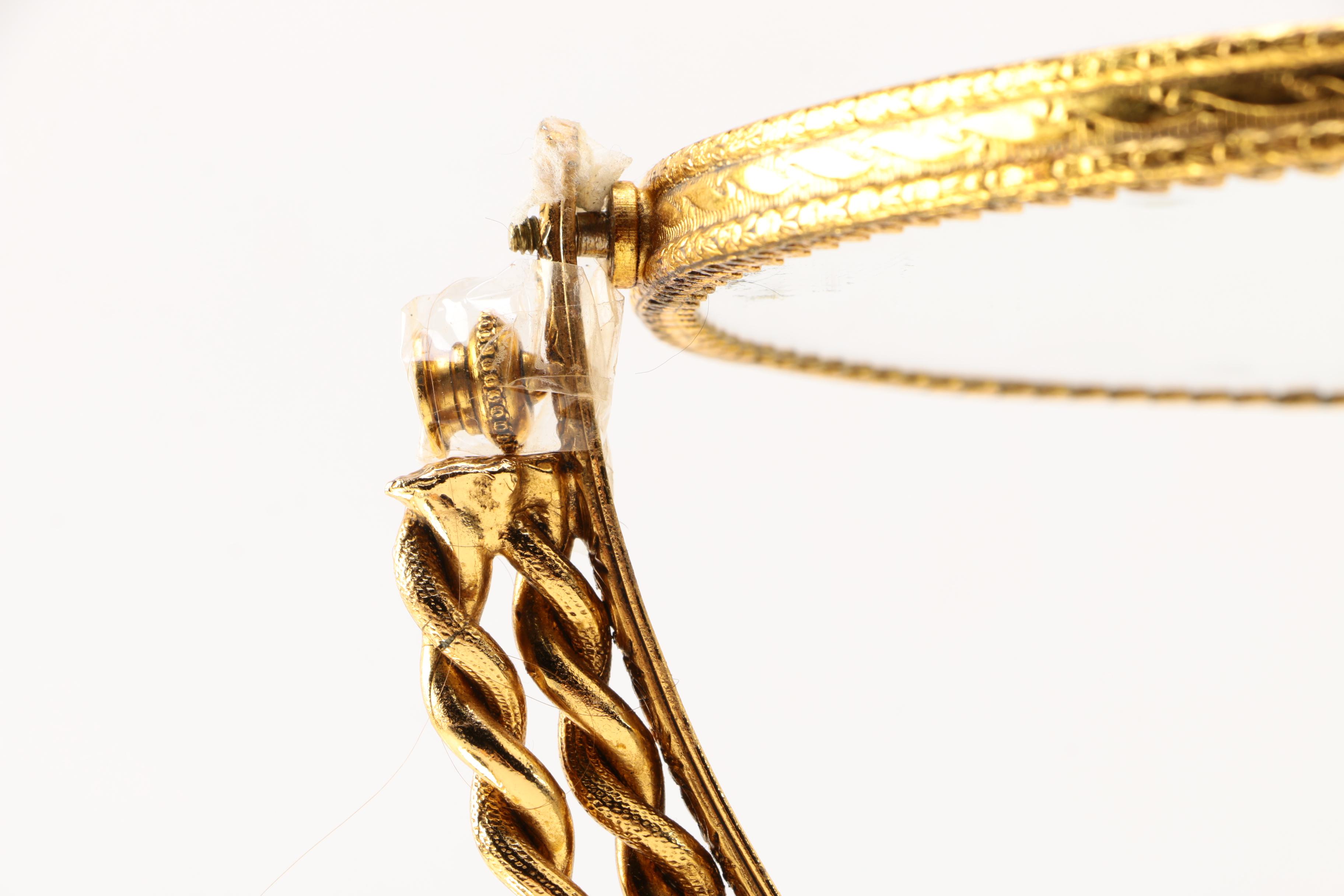 Gold Oval Mirror Trays