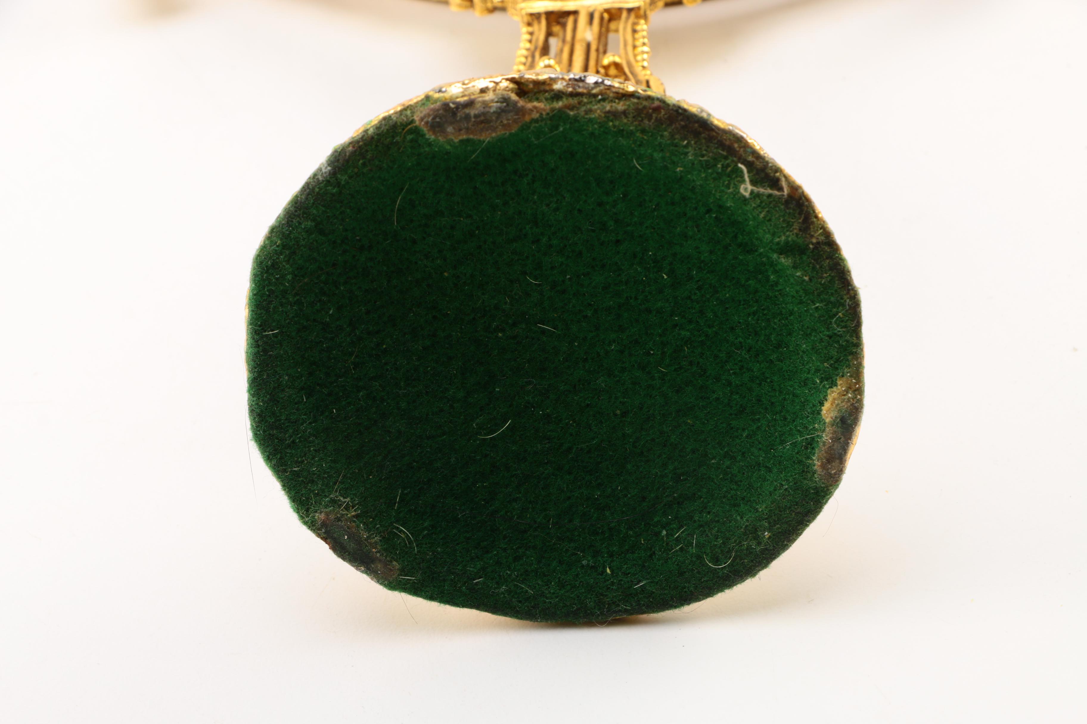 Gold Oval Mirror Trays