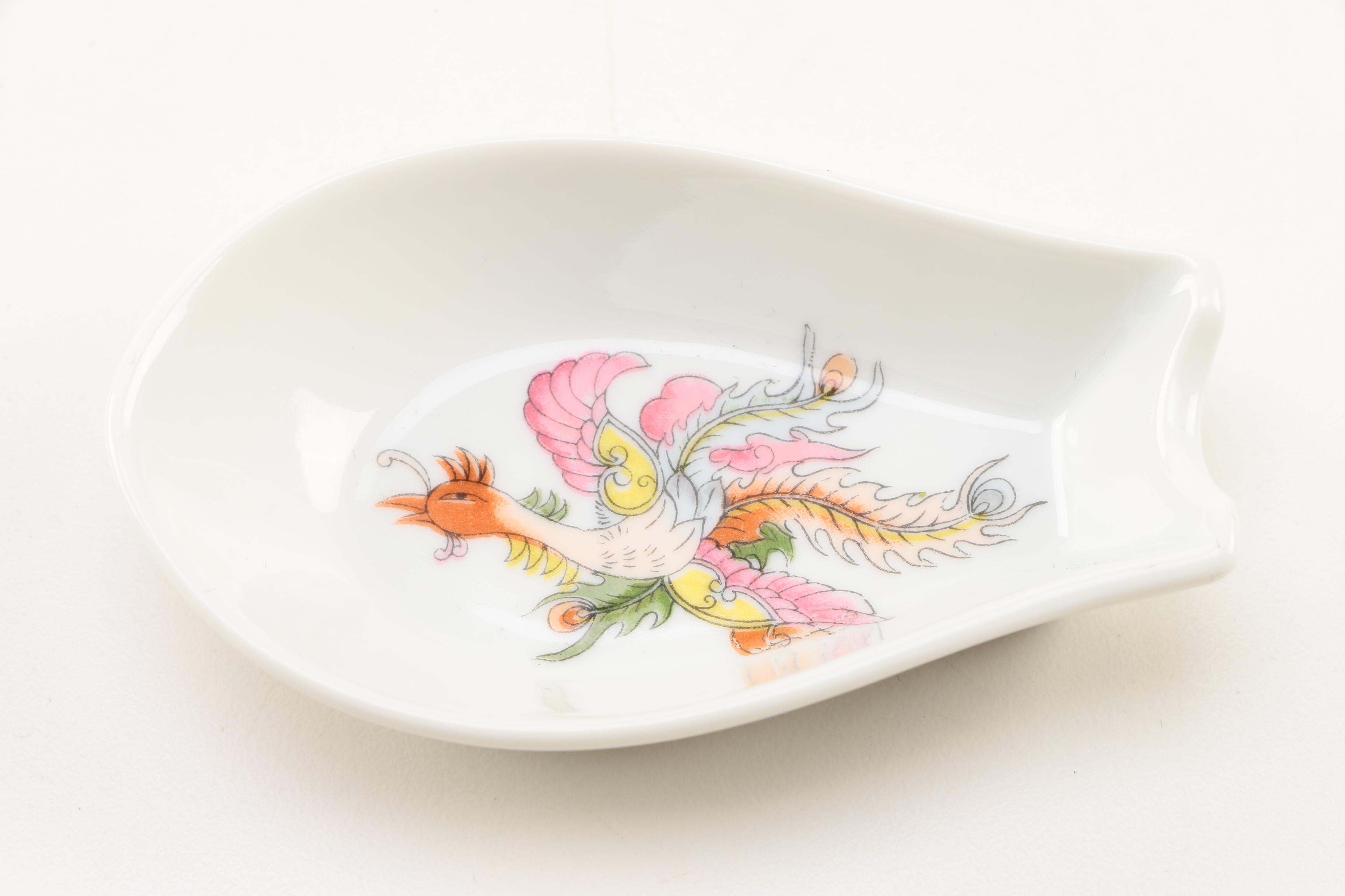 Group of Four Asian Porcelain Spoon Rests