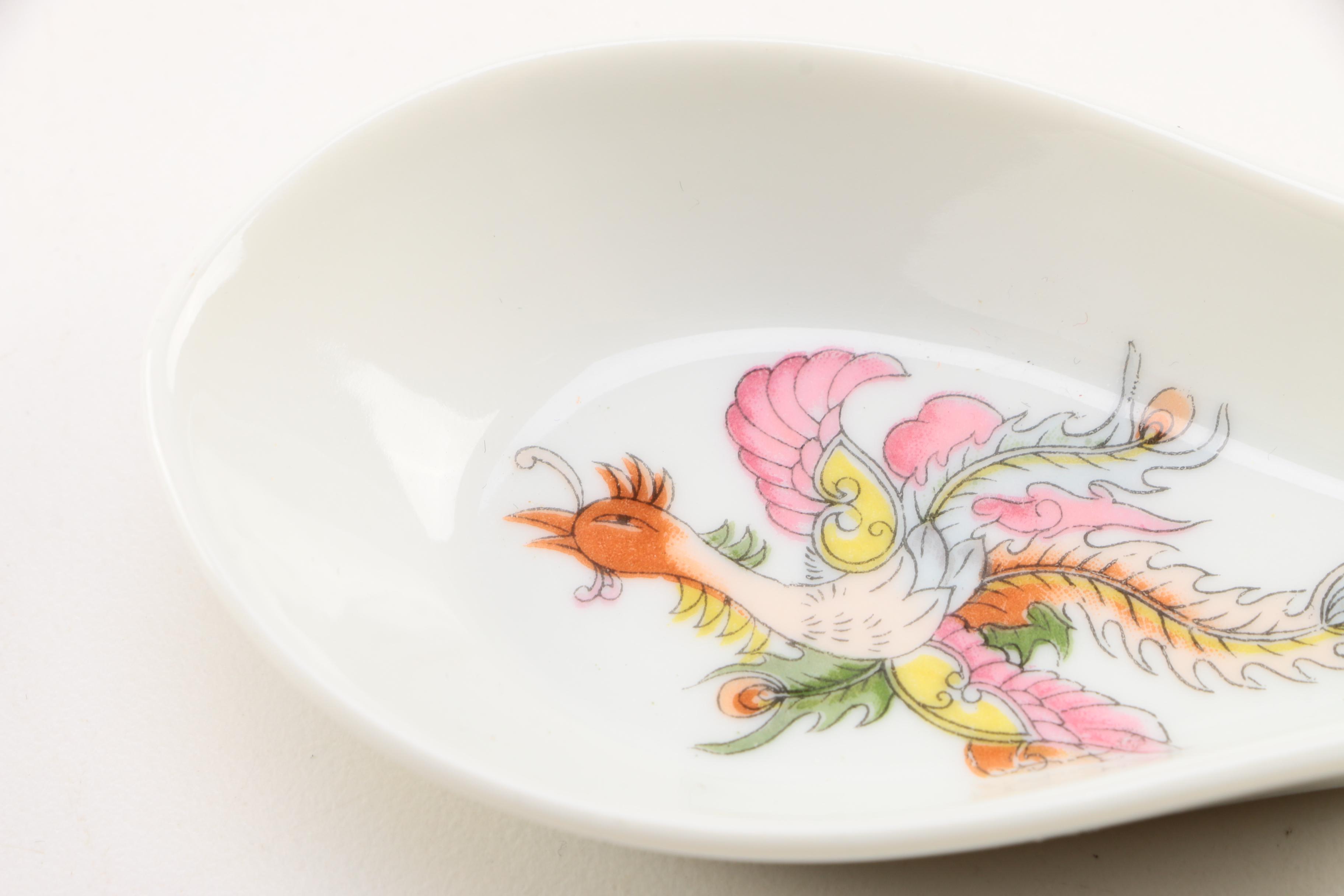 Group of Four Asian Porcelain Spoon Rests