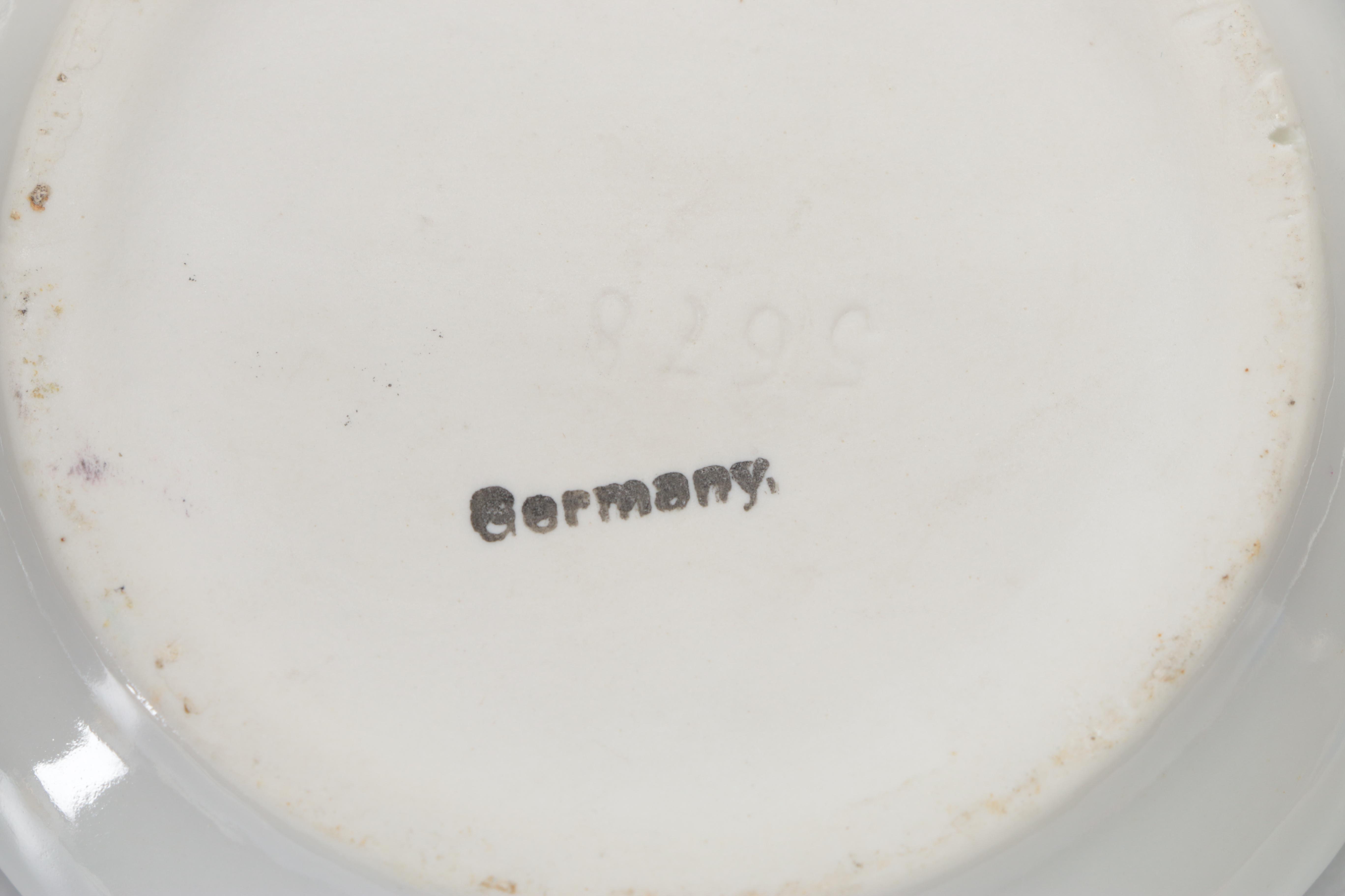 Vintage German Porcelain Clown Trinket Box