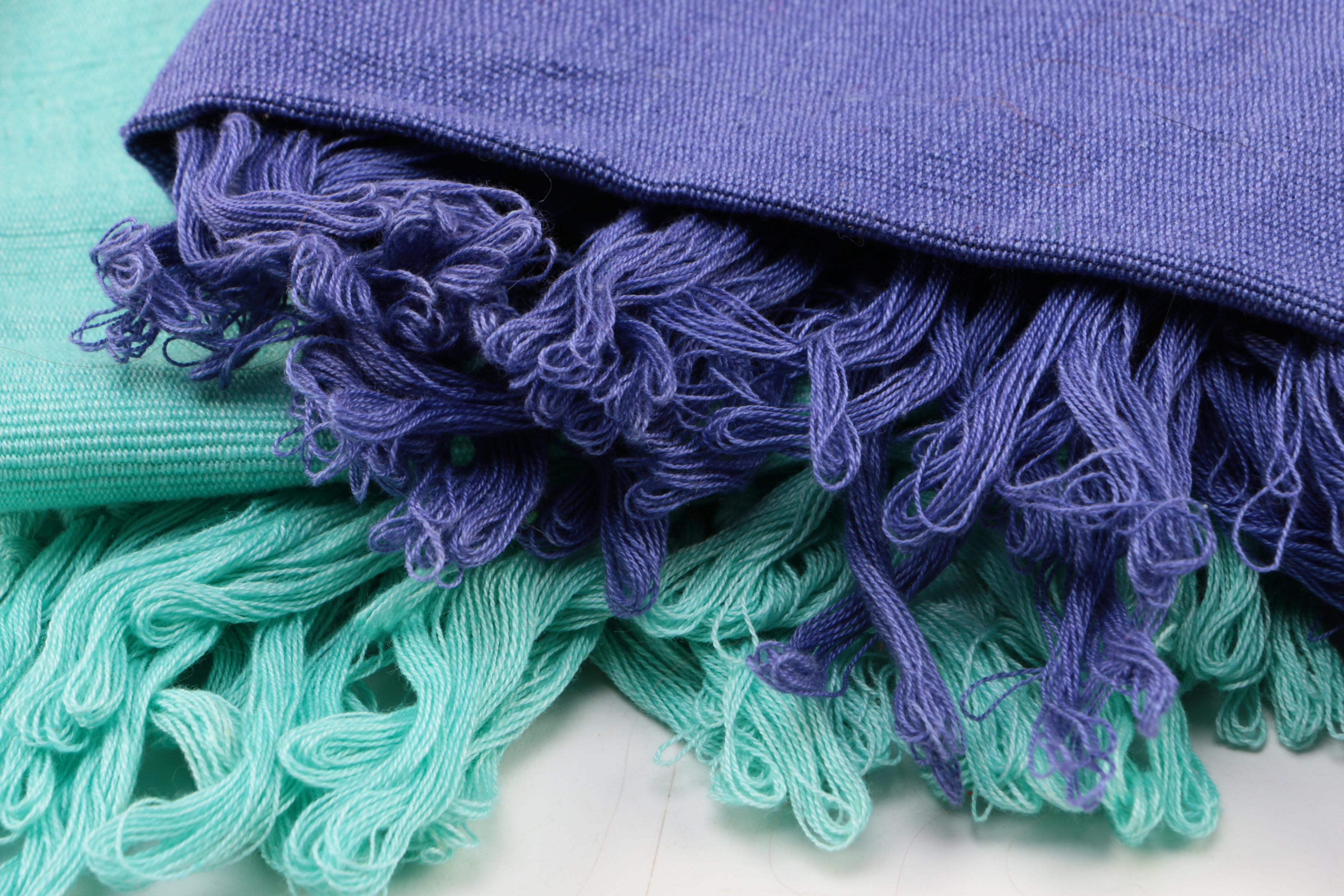 Guatamalan Woven Scarves With Fringe