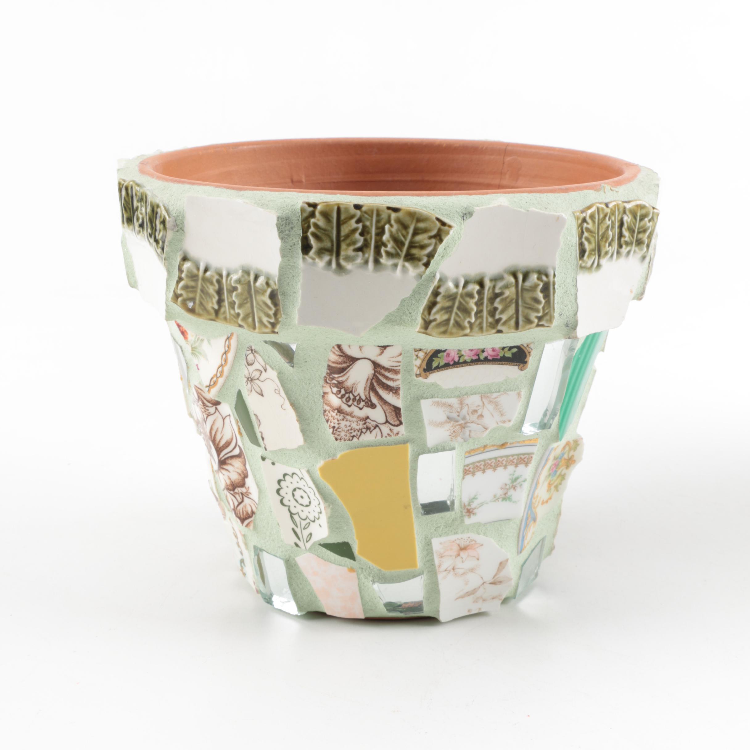Hand Crafted Mosaic Terracotta Flower Pots