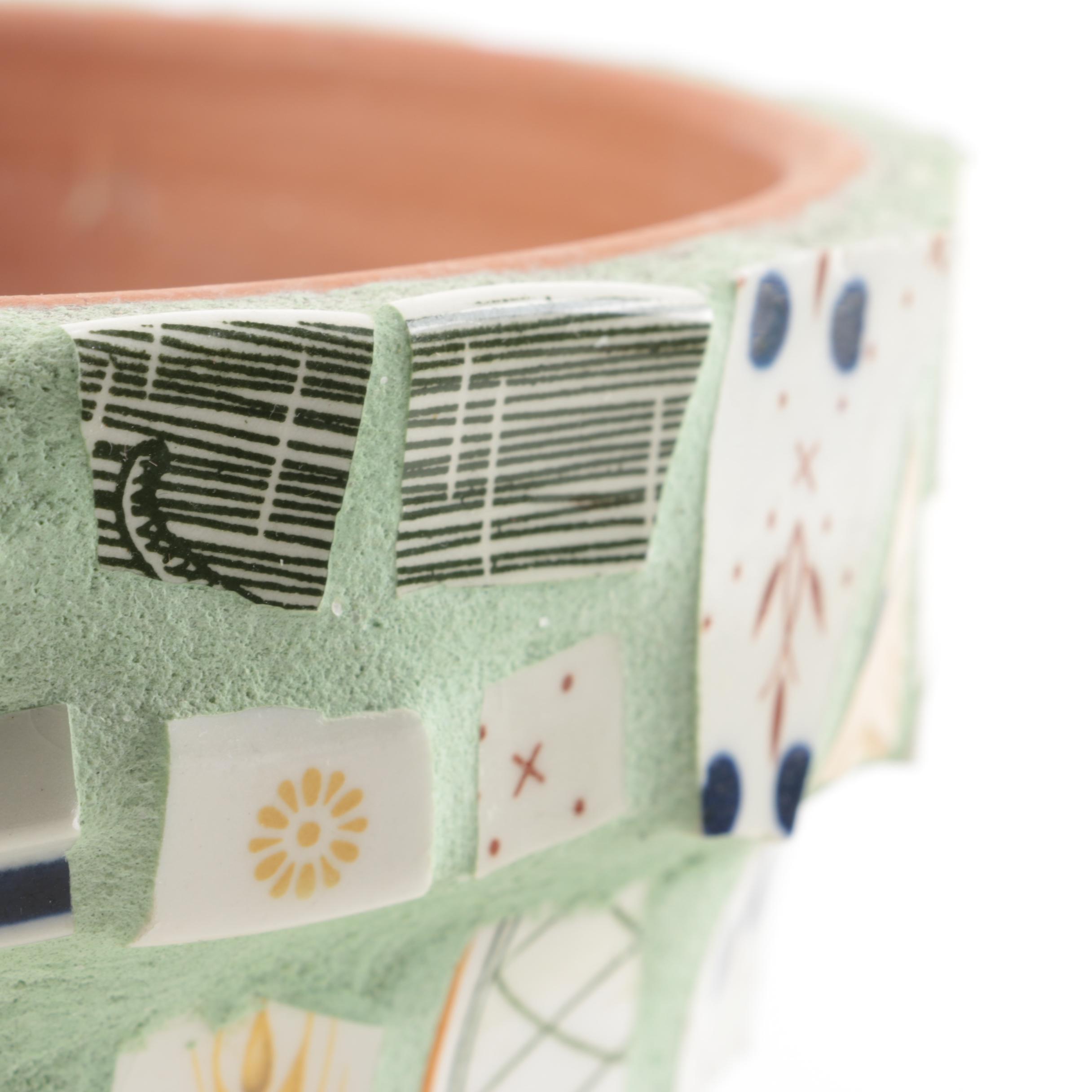 Hand Crafted Mosaic Terracotta Flower Pots