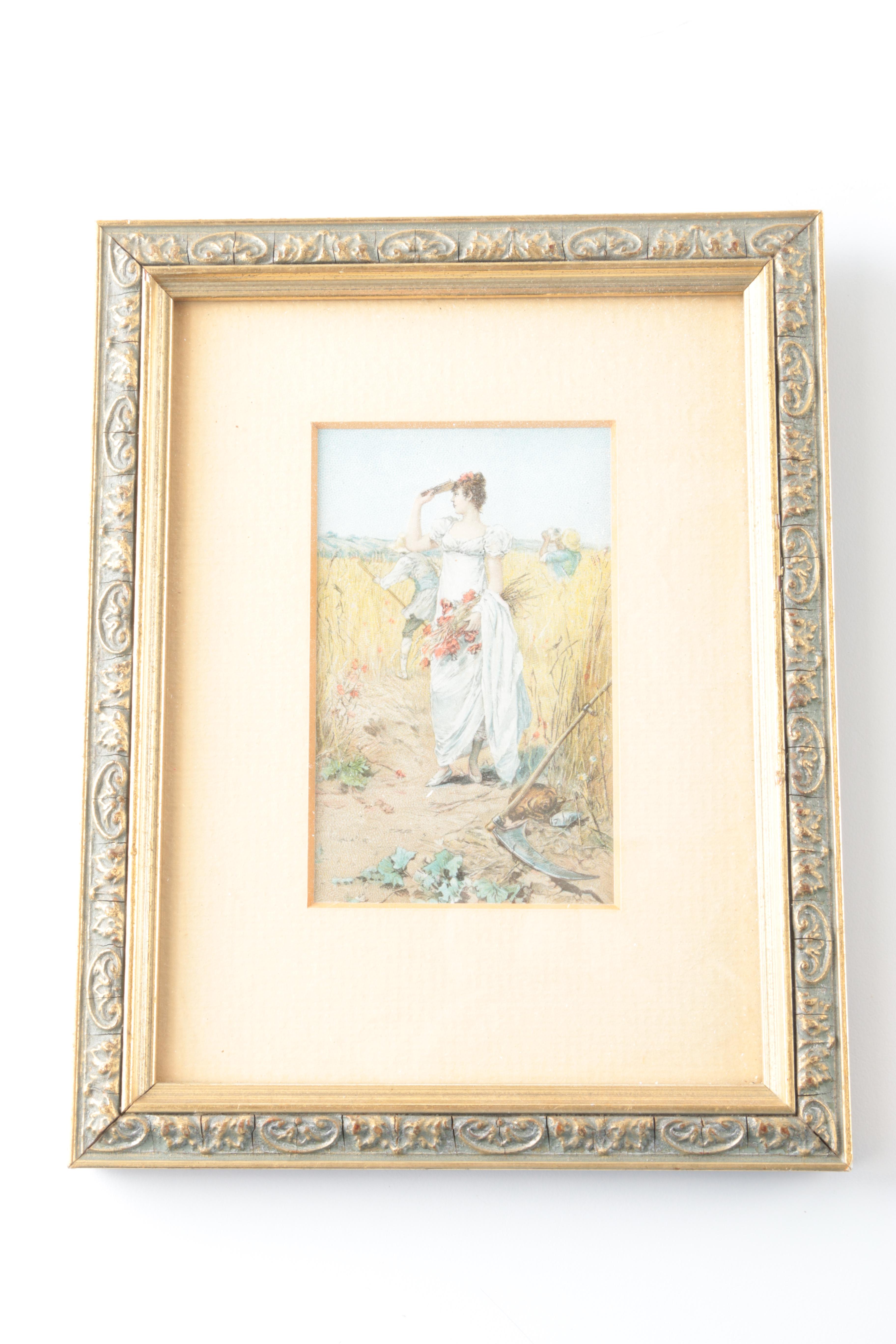 Chromolithographs Prints of Victorian Women