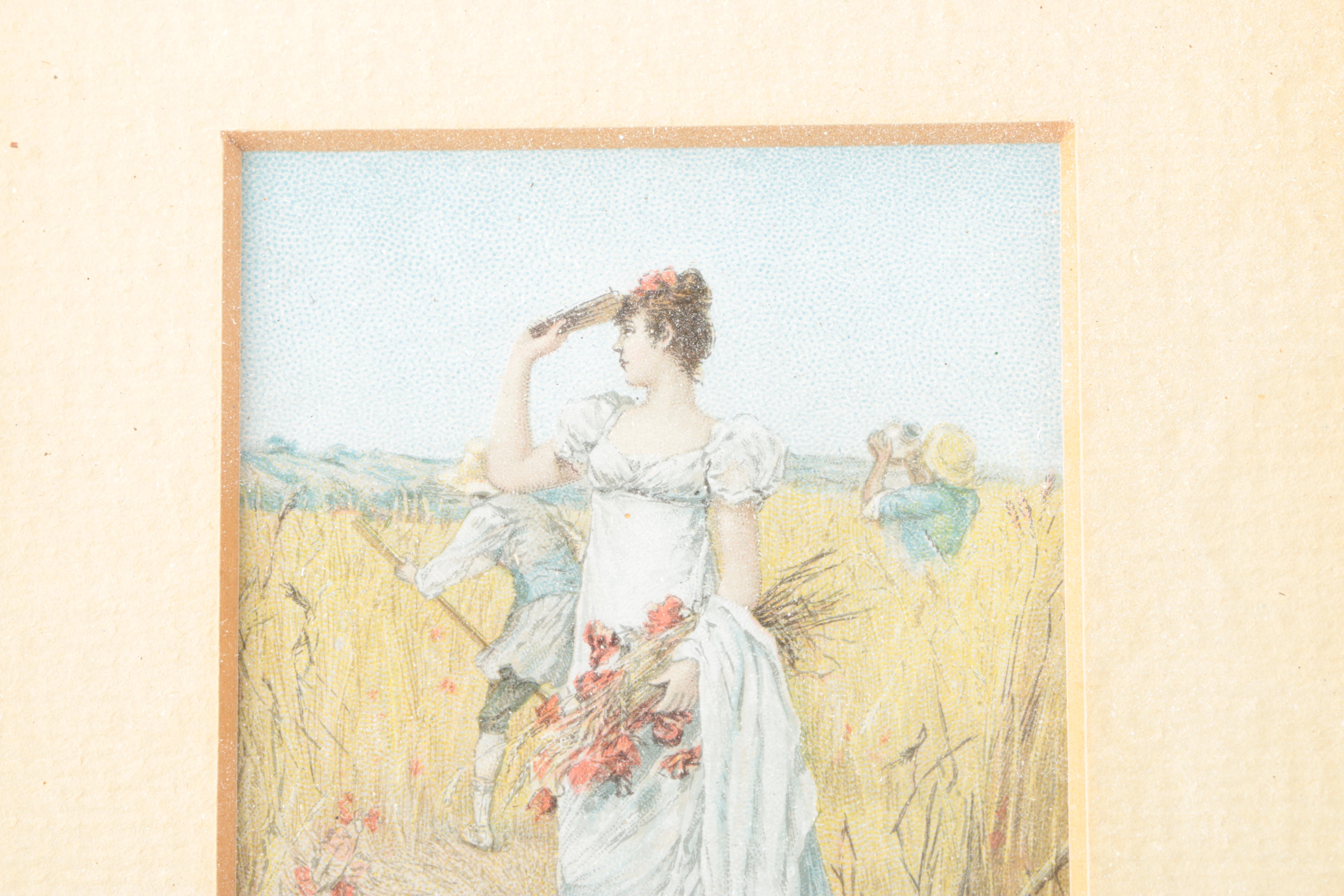 Chromolithographs Prints of Victorian Women