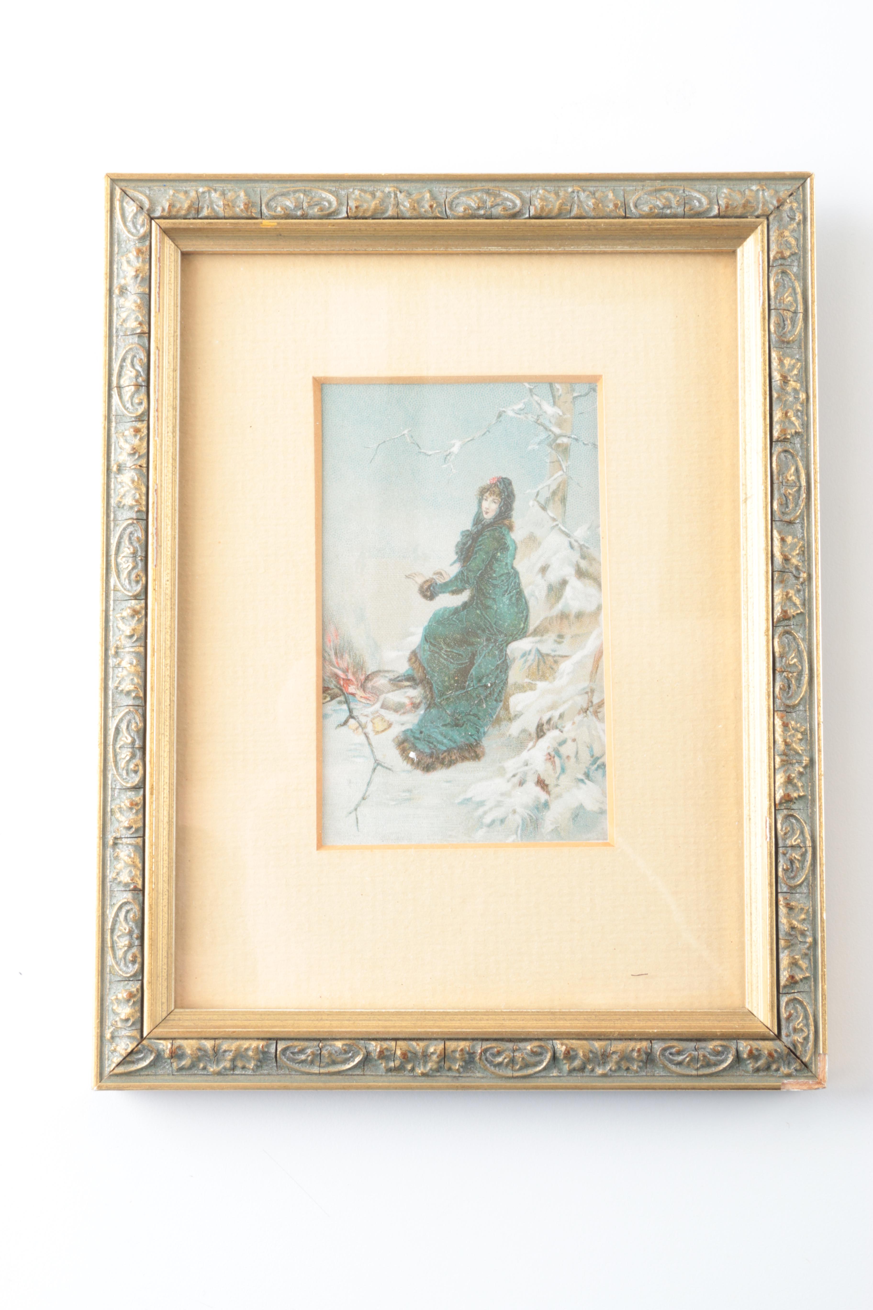 Chromolithographs Prints of Victorian Women