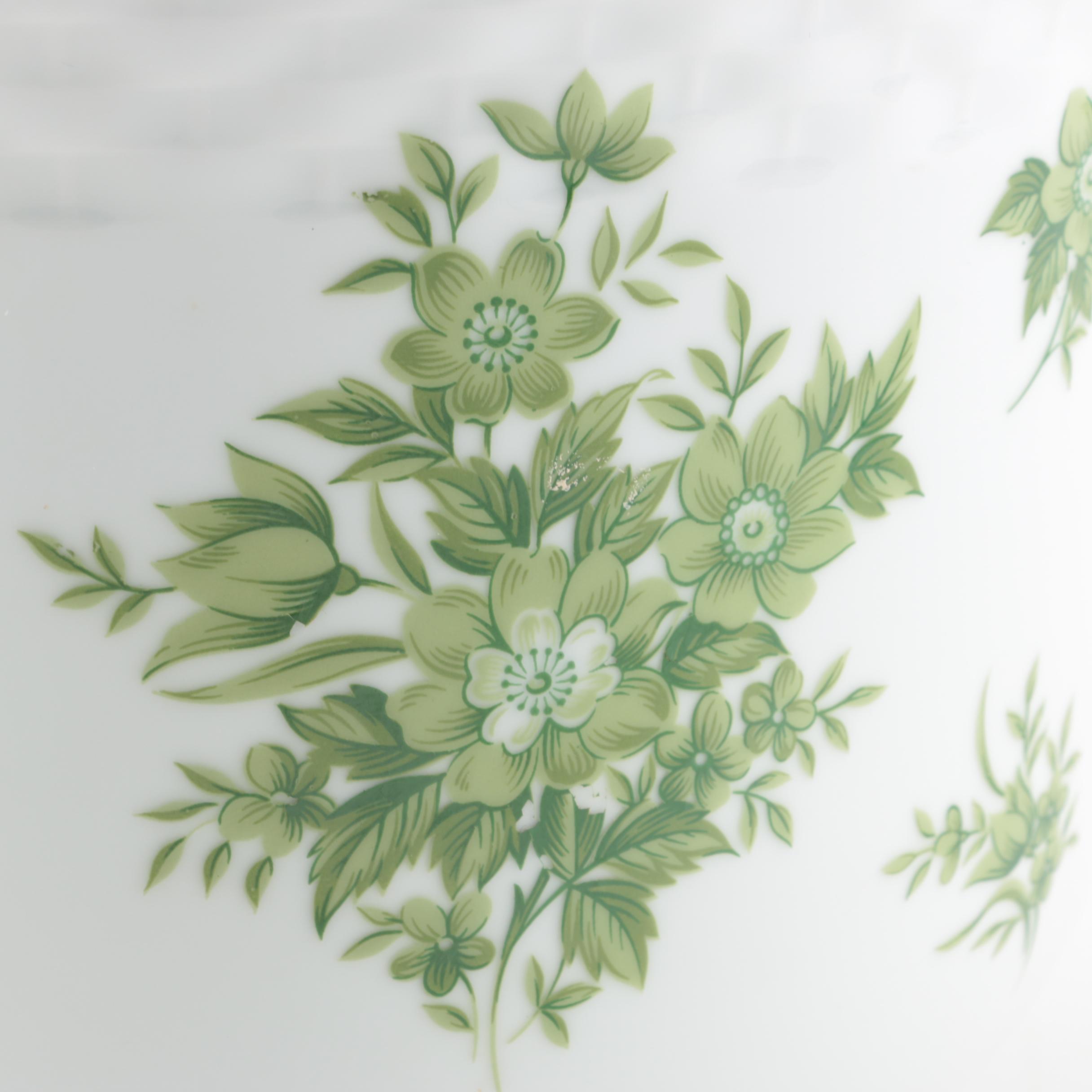 Nagoya Shokai Green Floral China Planter