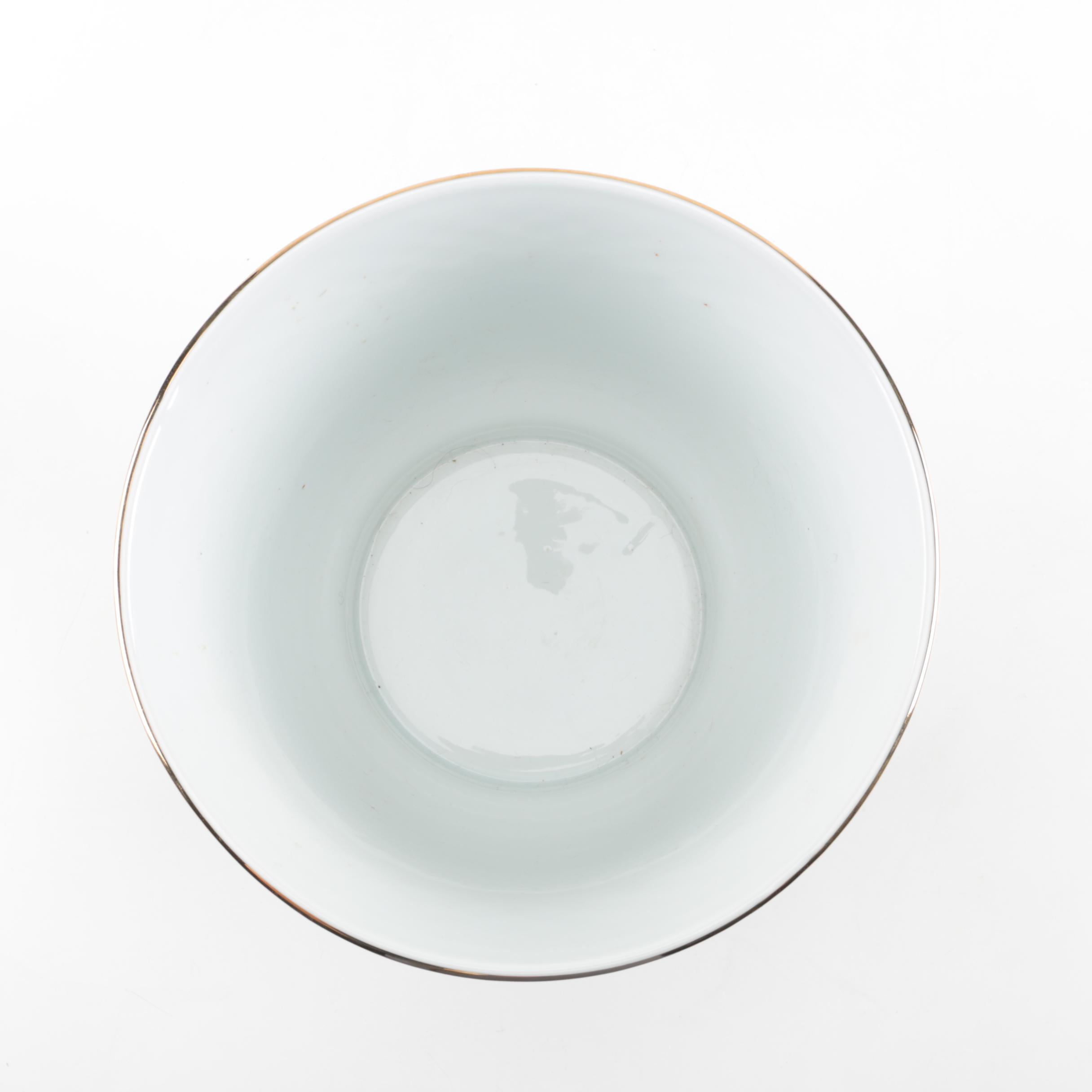 Nagoya Shokai Green Floral China Planter