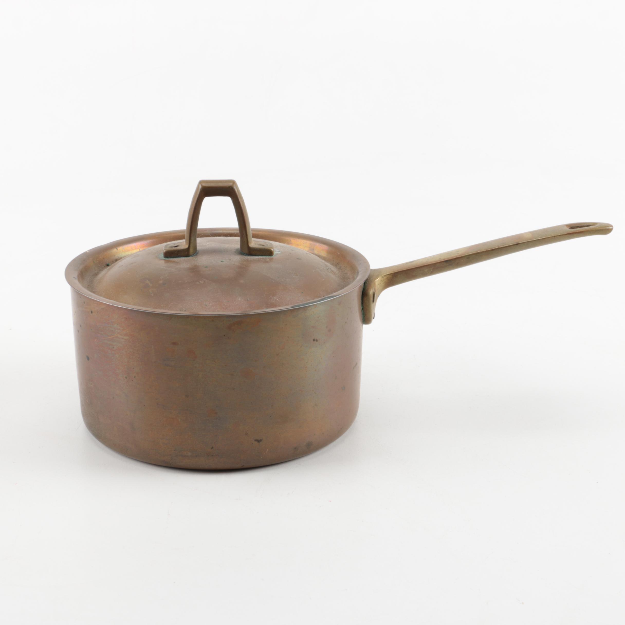 Vintage Revere Ware Copper Sauce Pot and Lid