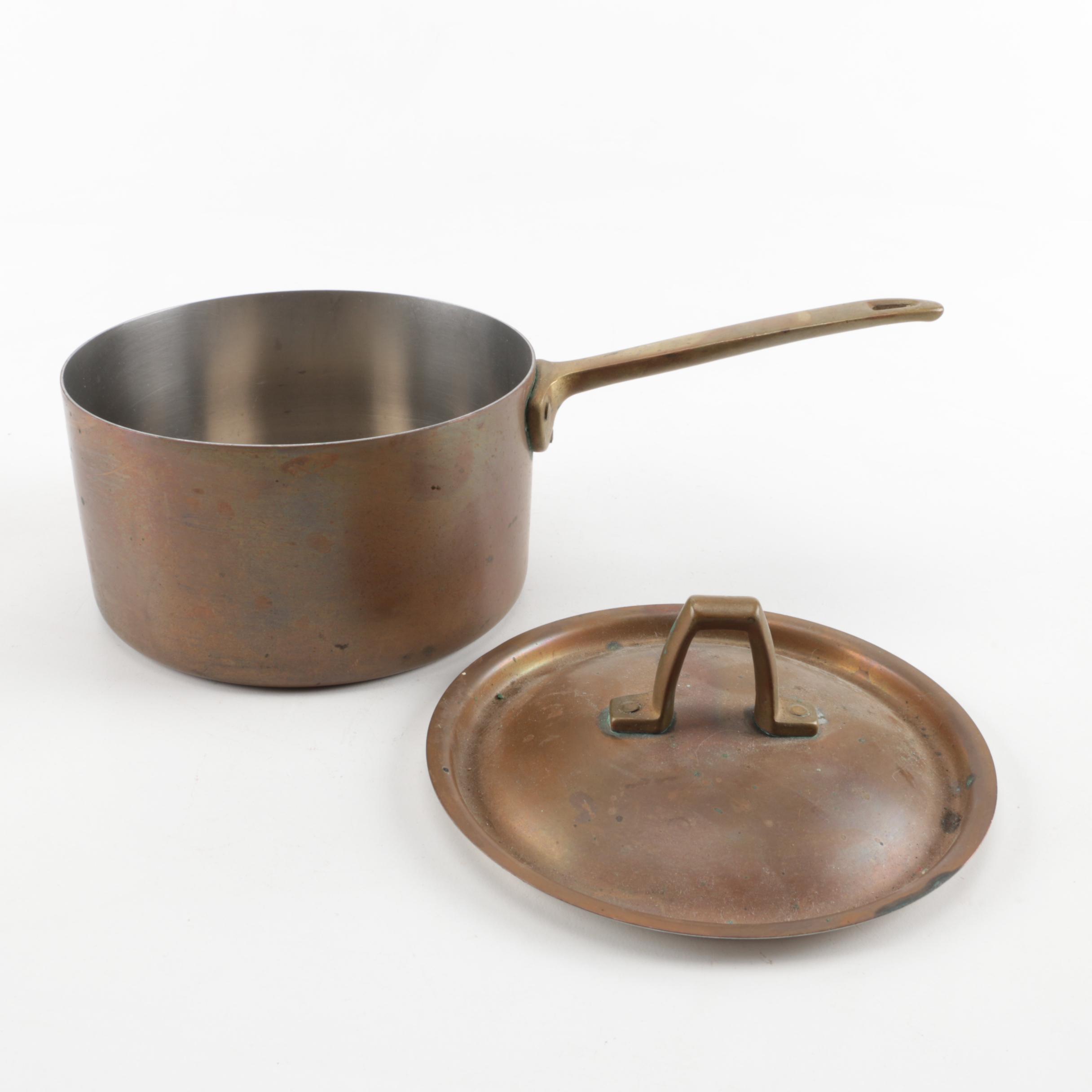 Vintage Revere Ware Copper Sauce Pot and Lid