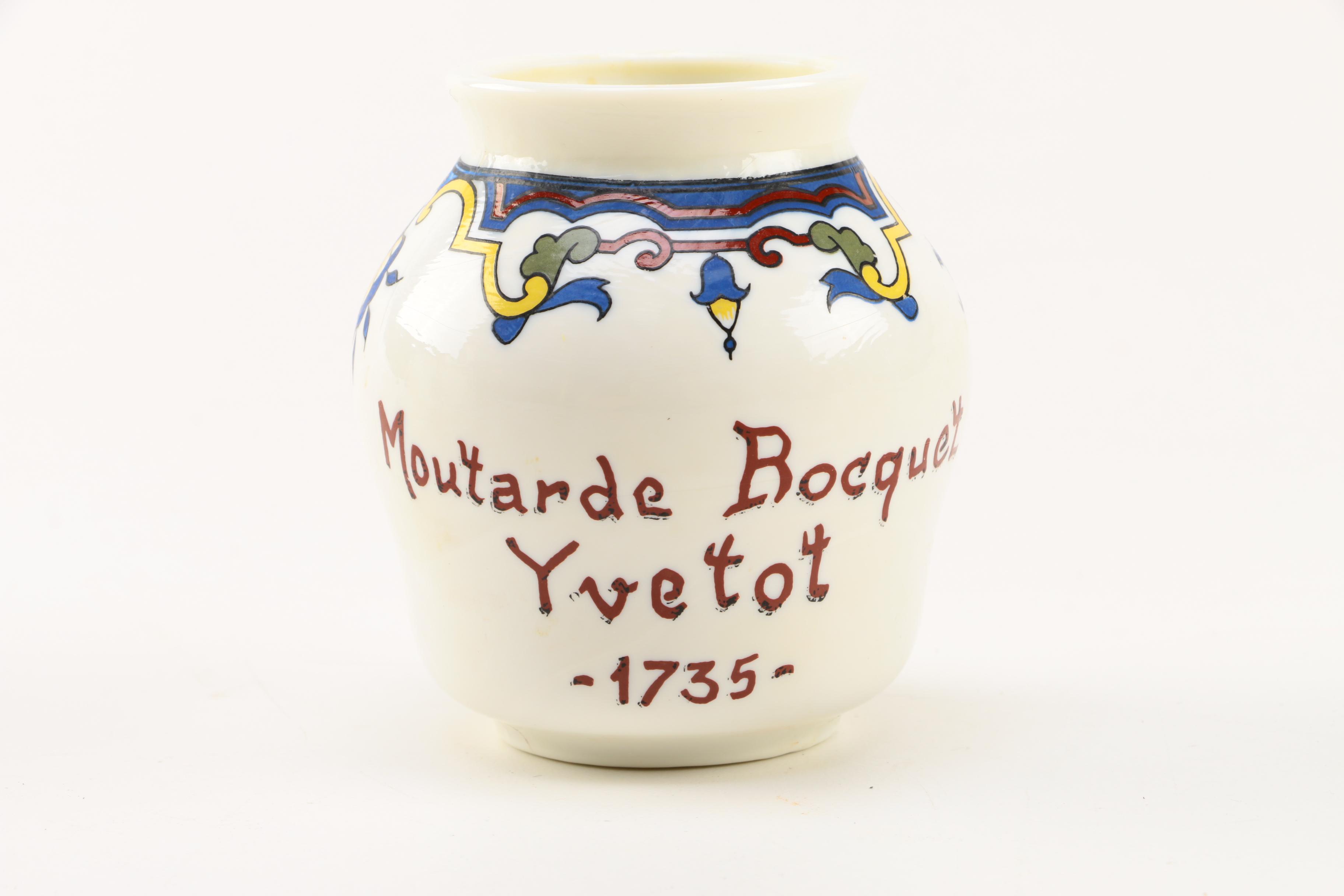 Four White Floral Ceramic Jars