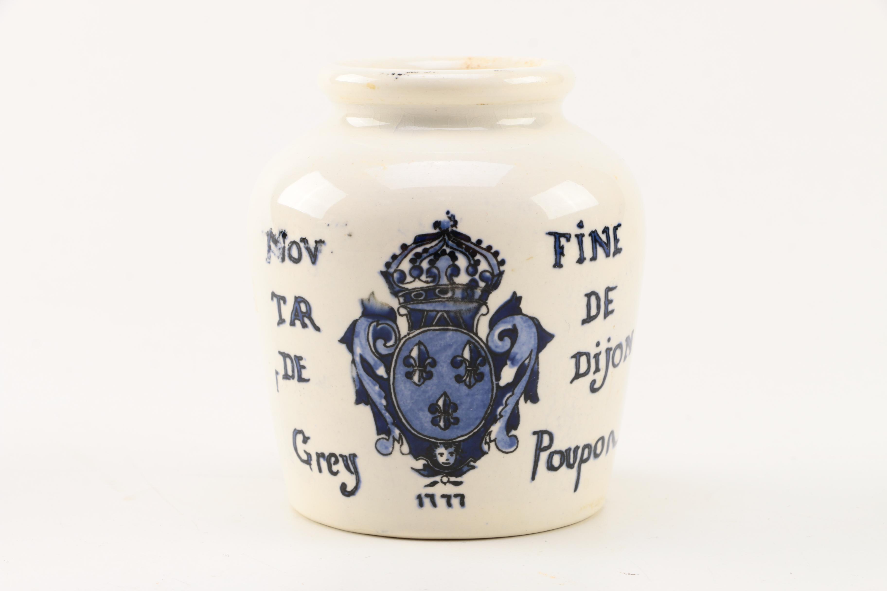 Four White Floral Ceramic Jars