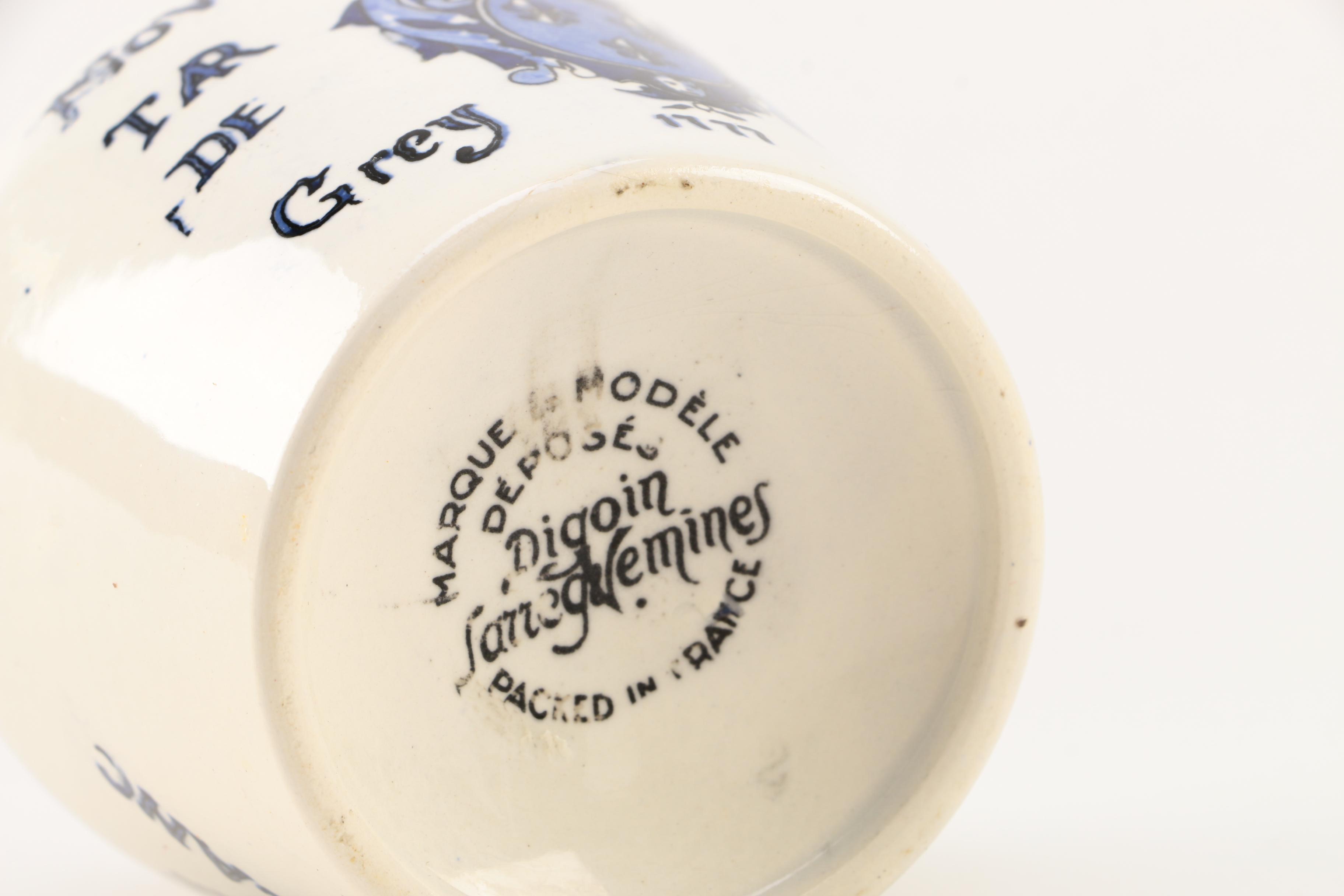 Four White Floral Ceramic Jars