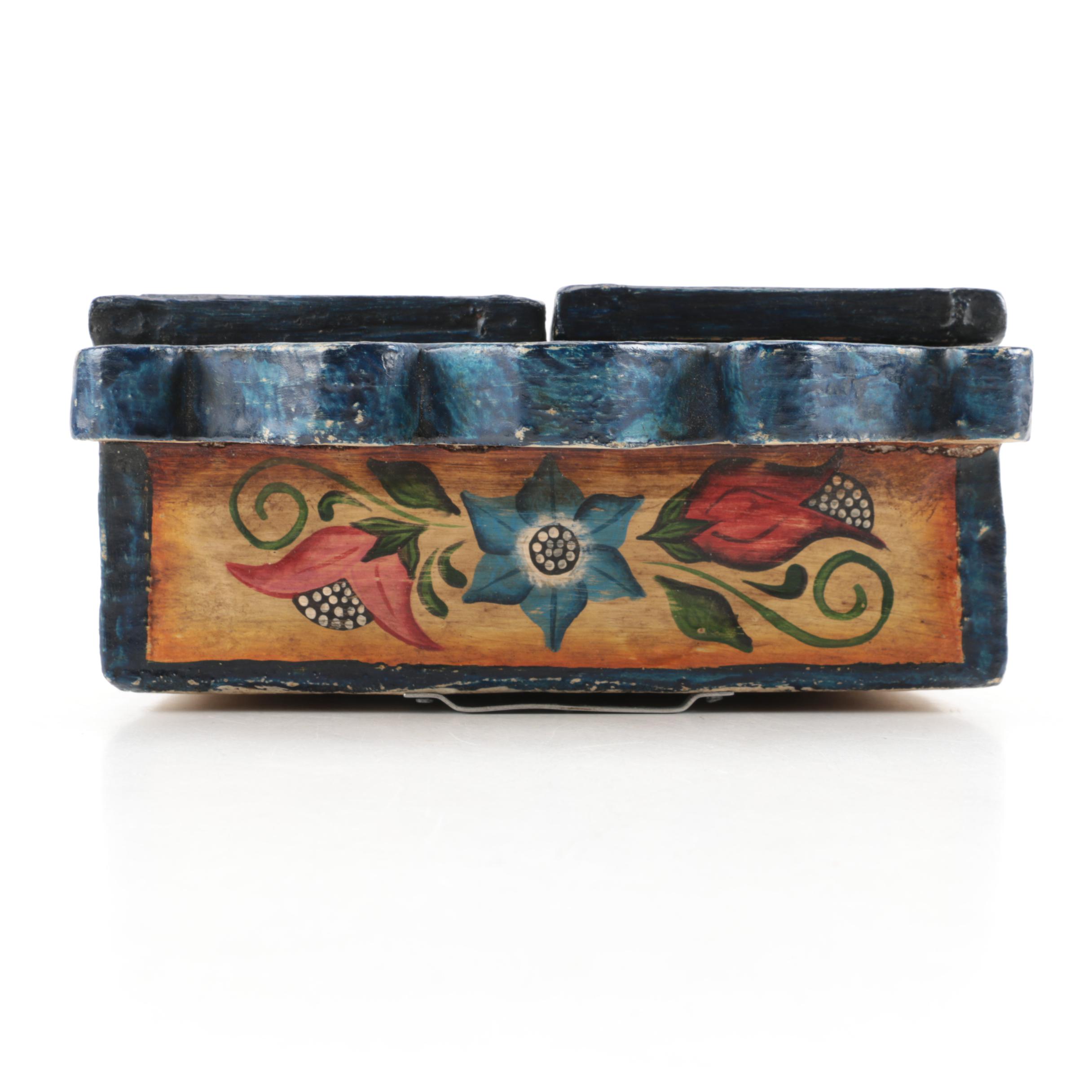 Nicario Jiminez Carved Wood Santos en Nicho With Narrative Figurines