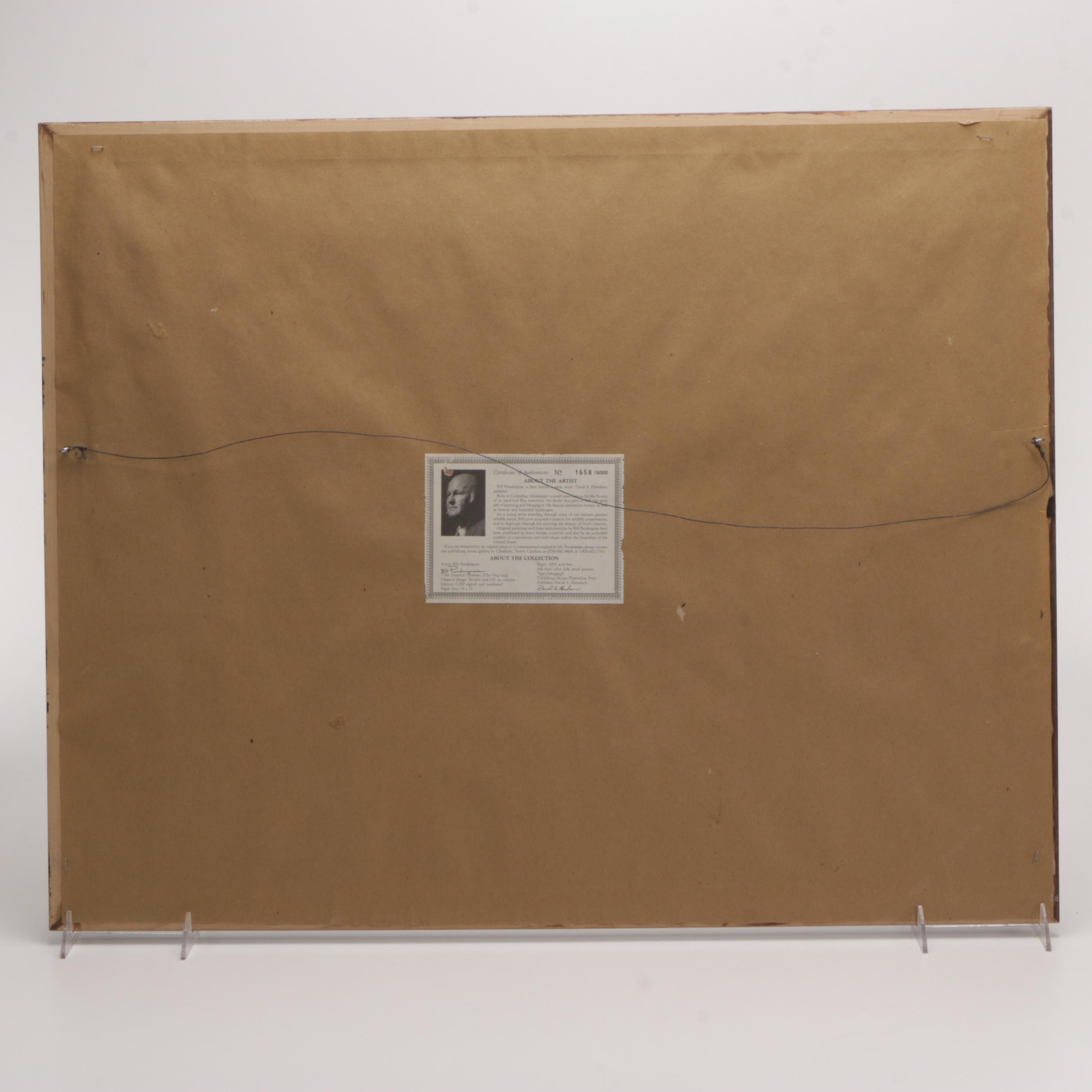 Golf Themed Prints Including Limited Edition Offset Lithograph After Bill Pendergrass