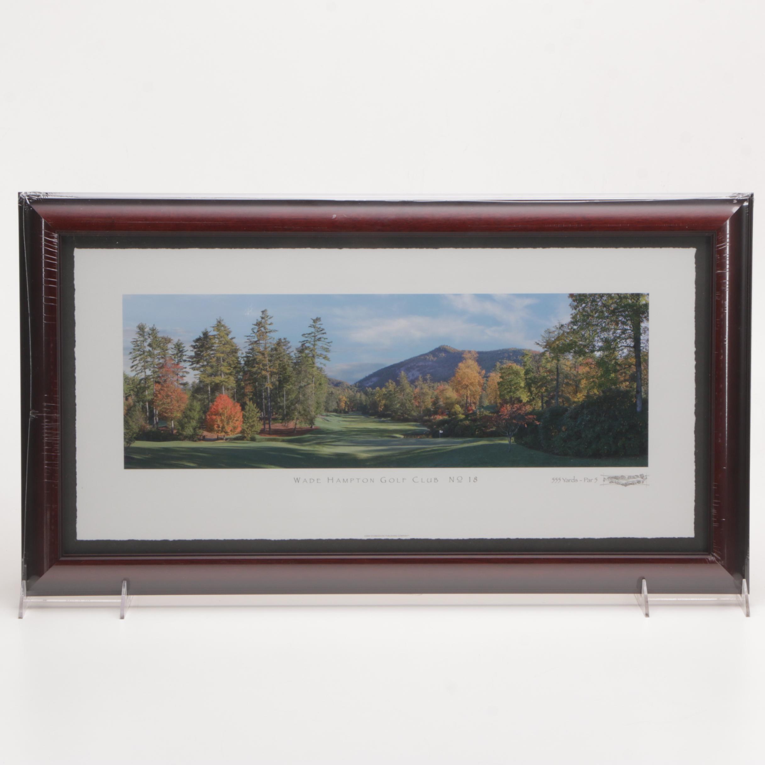 Golf Themed Prints Including Limited Edition Offset Lithograph After Bill Pendergrass