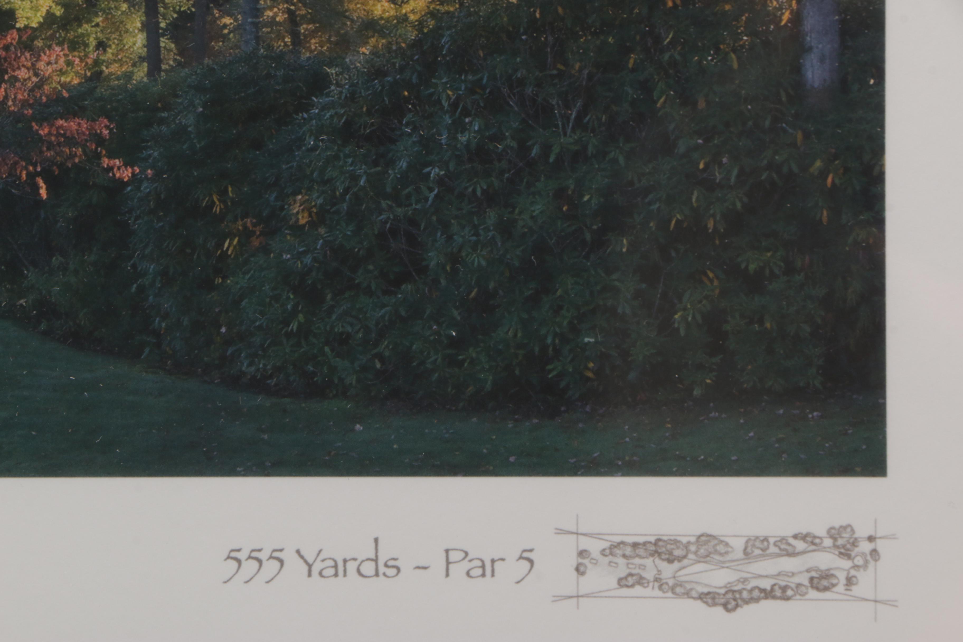 Golf Themed Prints Including Limited Edition Offset Lithograph After Bill Pendergrass
