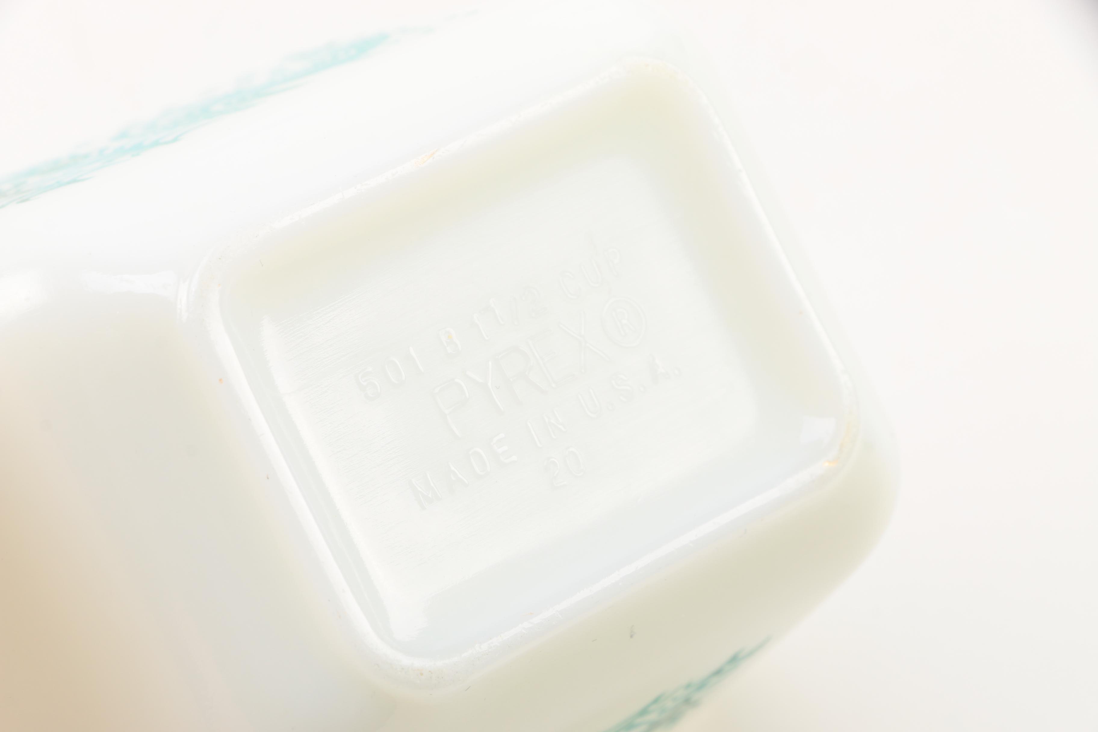 Villeroy & Boch Metal Colander and Milk Glass Refrigerator Dishes