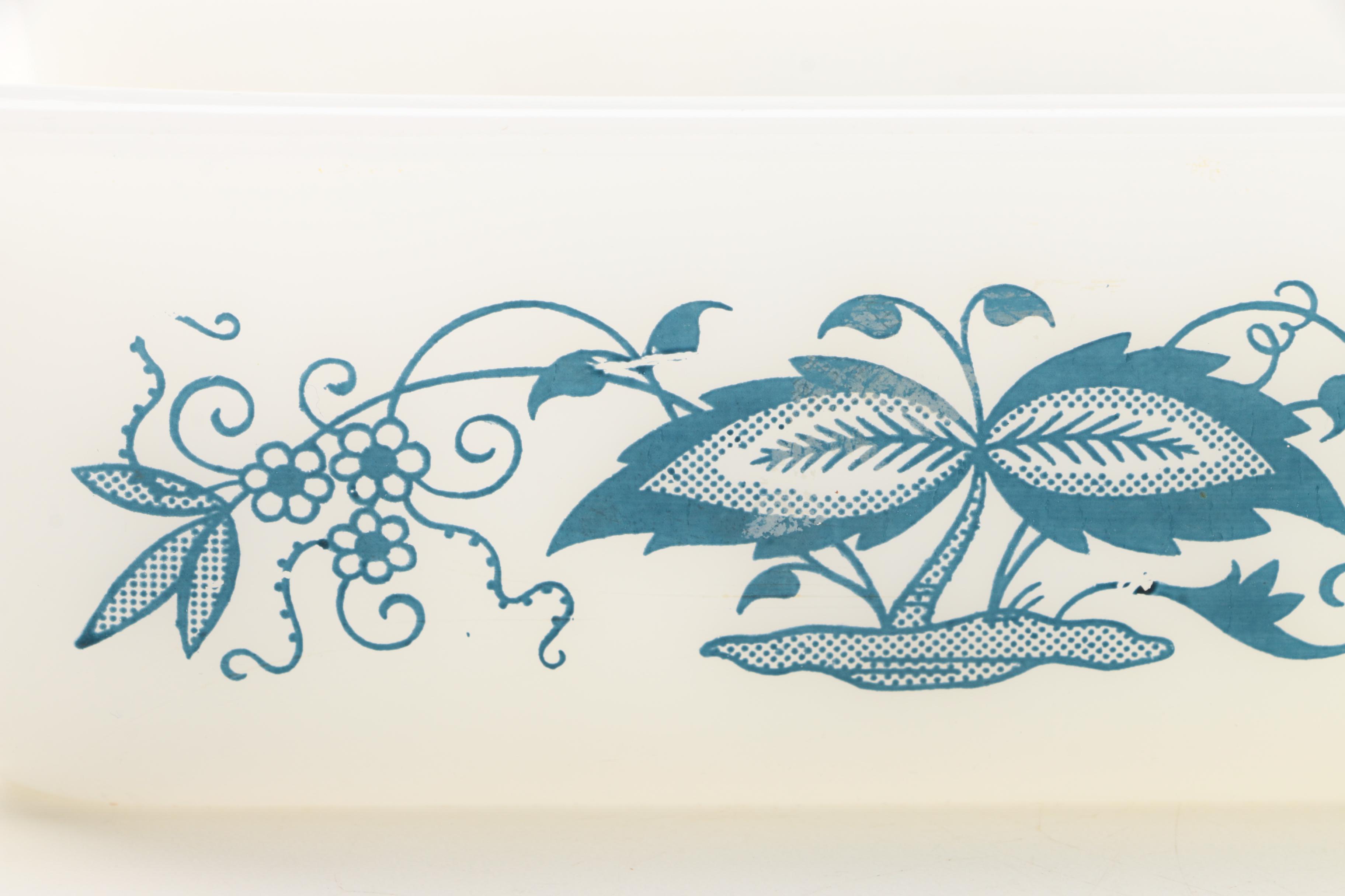 Villeroy & Boch Metal Colander and Milk Glass Refrigerator Dishes